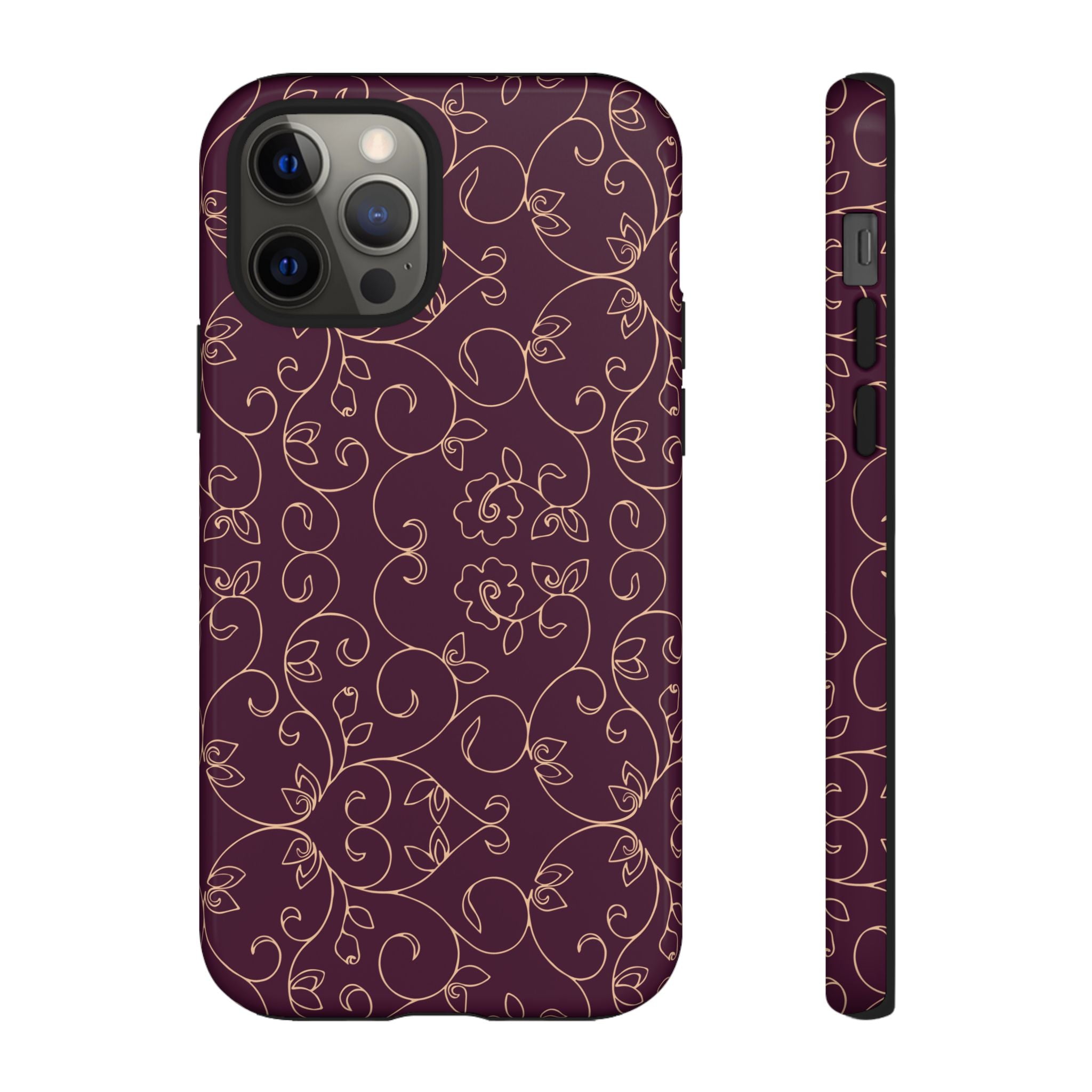 Elegant Floral Phone Case | Durable Mobile Cover, Gift for Her, Floral Design, Stylish Accessory, Phone Protection