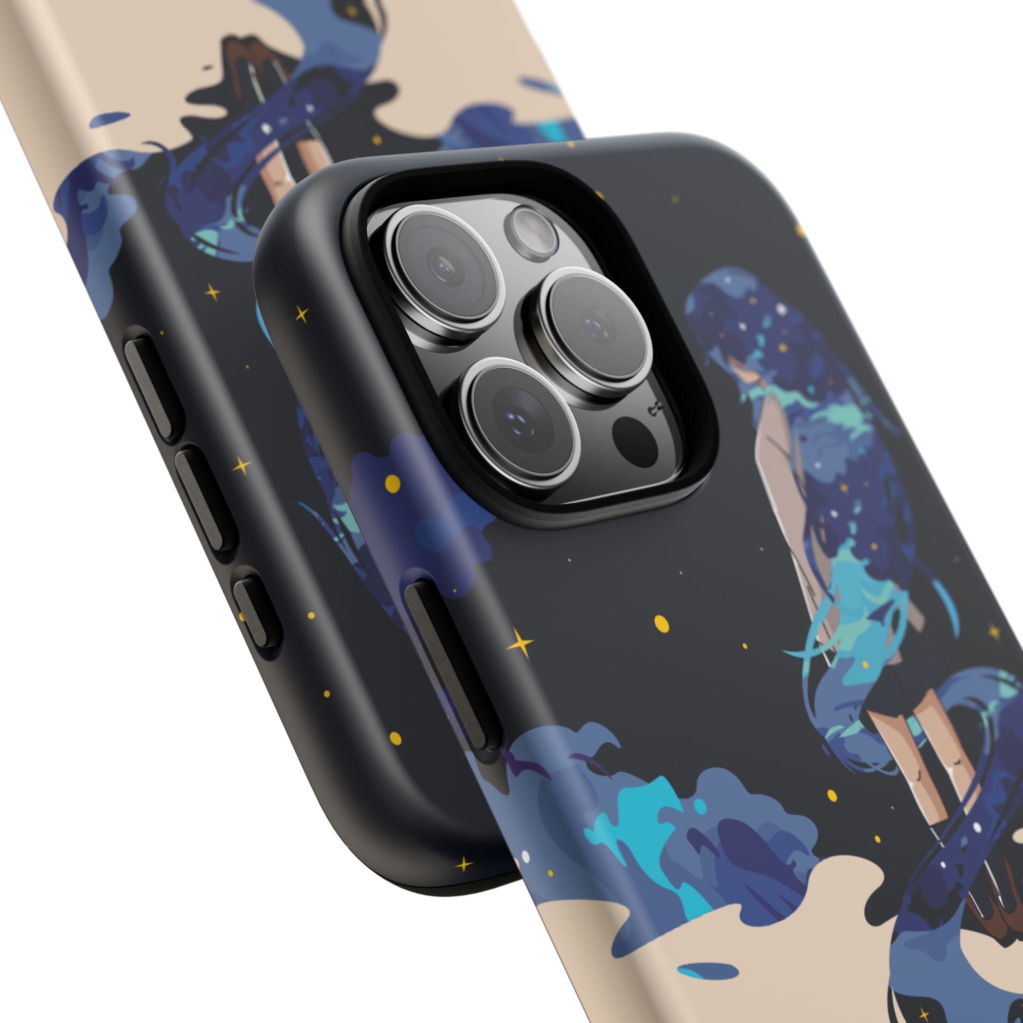 Galaxy-Inspired Phone Case, Celestial Design, Tough Phone Cover, Gift for Space Lovers, Artsy Accessories, Unique Merchandise