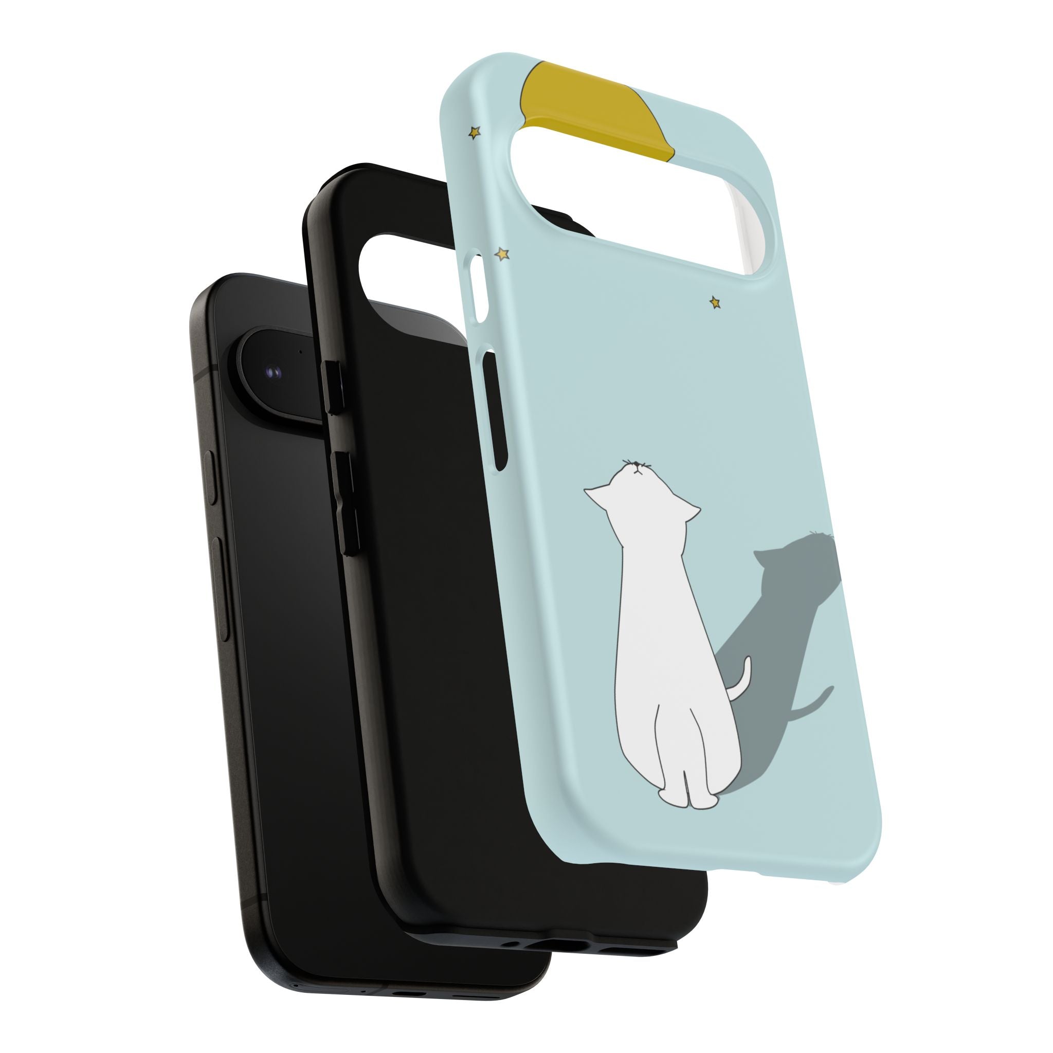 Cute Cat Phone Case, Tough Phone Cover, Pet Lover Gift, Unique Case, Animal Decor, Birthday Gift