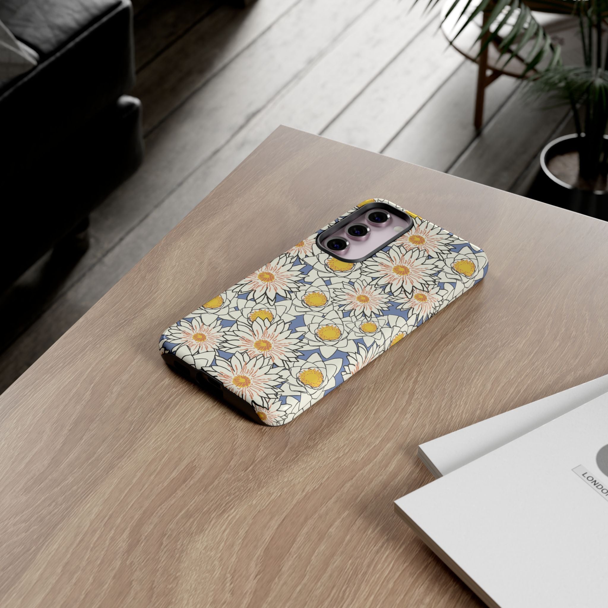 Stylish Phone Case, Floral Protective Cover, Gift for Nature Lovers, Trendy Tech Accessory, Customizable Phone Case
