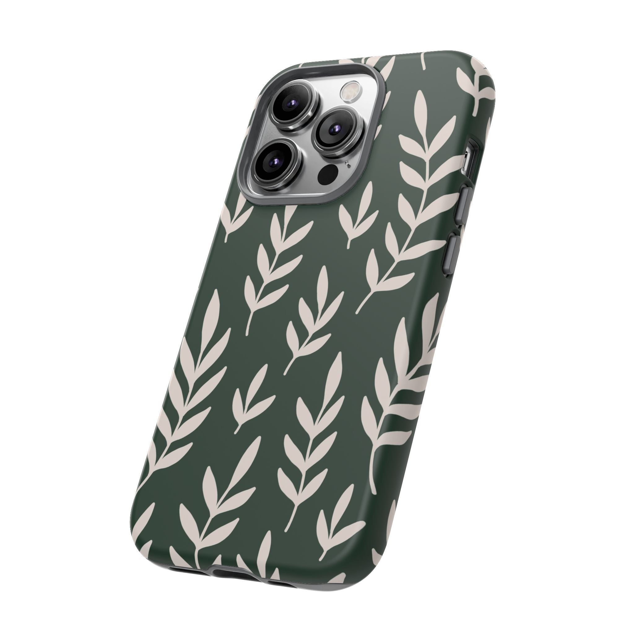 Leafy Phone Case, Tough Cases for Nature Lovers, Green Leaf Design, Eco-Friendly, Stylish Mobile Cover, Gift for Her
