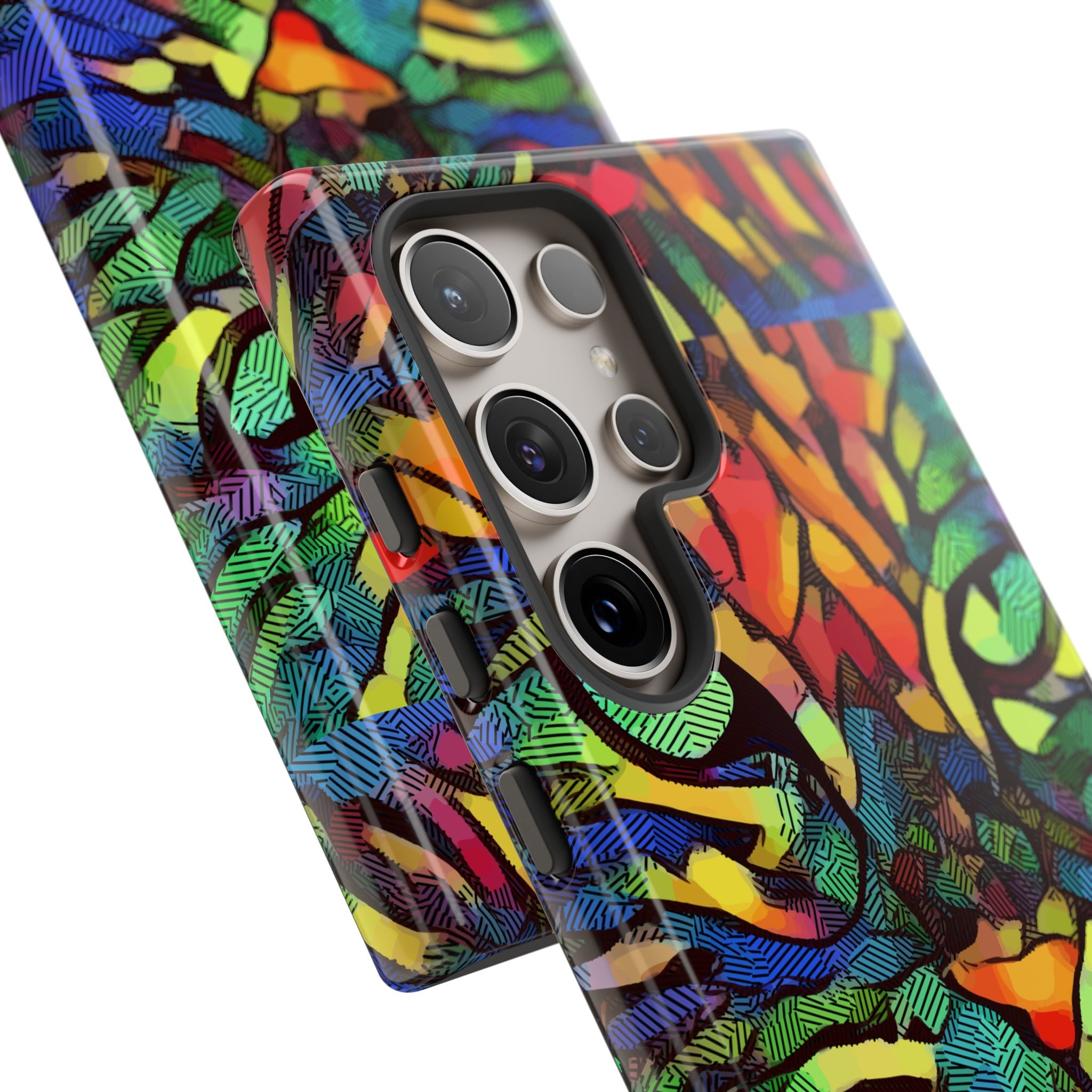 Colorful Phone Cases for Vibrant Style - Tough Cases, Unique Gifts, Animal Print, Artistic Design, Phone Accessories, Eco-Friendly