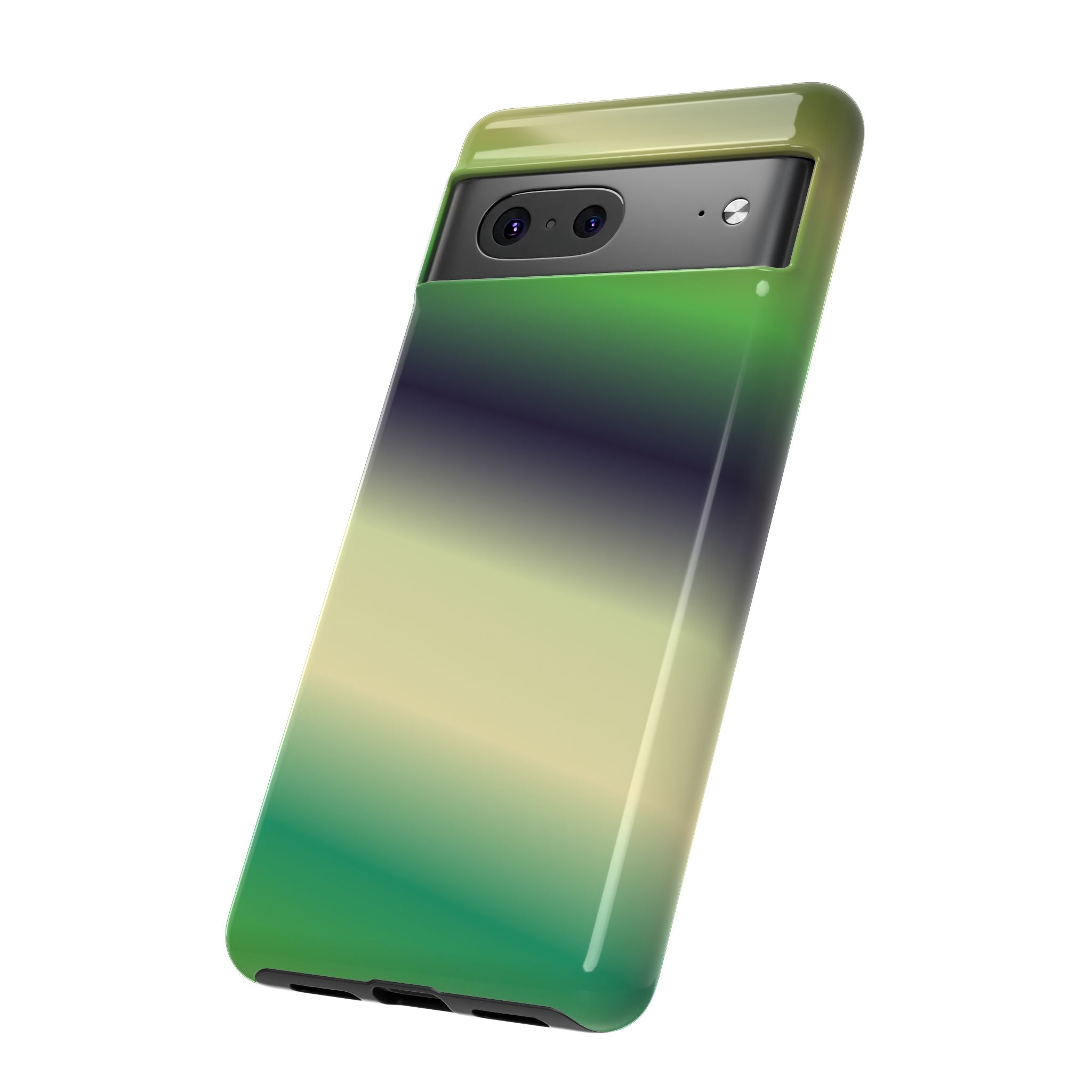 Gradient Phone Case - Tough Cases, Unique Cell Phone Cover, Stylish Tech Accessories, Green and Black Gradient, Perfect Gift