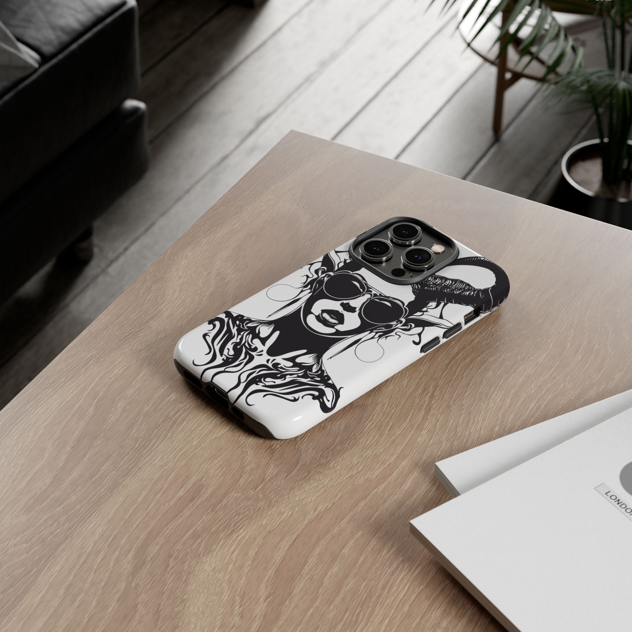 Tough Cases: Stylish Phone Case with Edgy Design, Protective Cover, Gift for Her, Trendy Accessories, Unique Art, Holiday Present