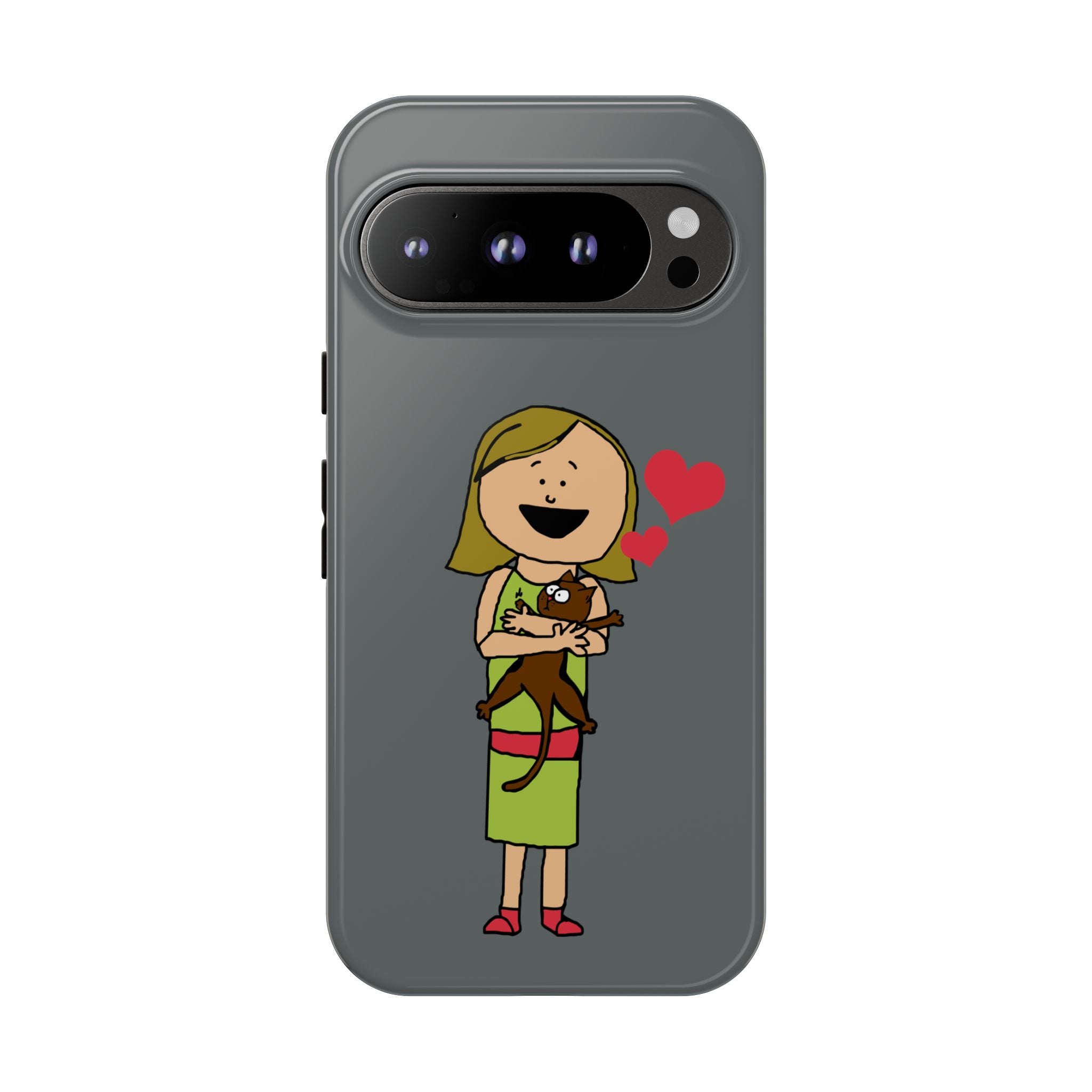 Pet Lover's Phone Case, Cute Animal Phone Cover, Gift for Dog Lovers, Cartoon Design, Fun Smartphone Accessory