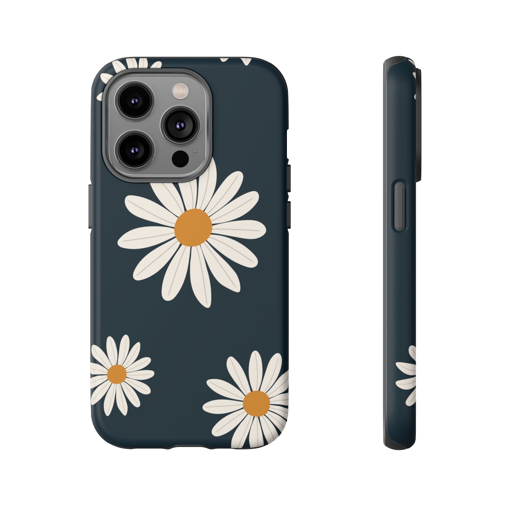 Daisy Phone Case, Floral Phone Cover, Tough Phone Case, Gift for Flower Lovers, Smartphone Accessory, Spring Design