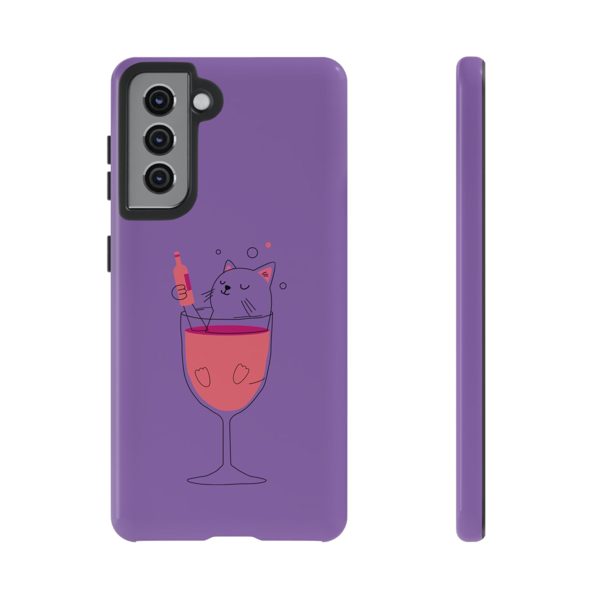 Cute Cat Phone Case, Fun Gift for Cat Lovers, Colorful Phone Cover, Pet Lover Accessory, Unique Cat Themed Case