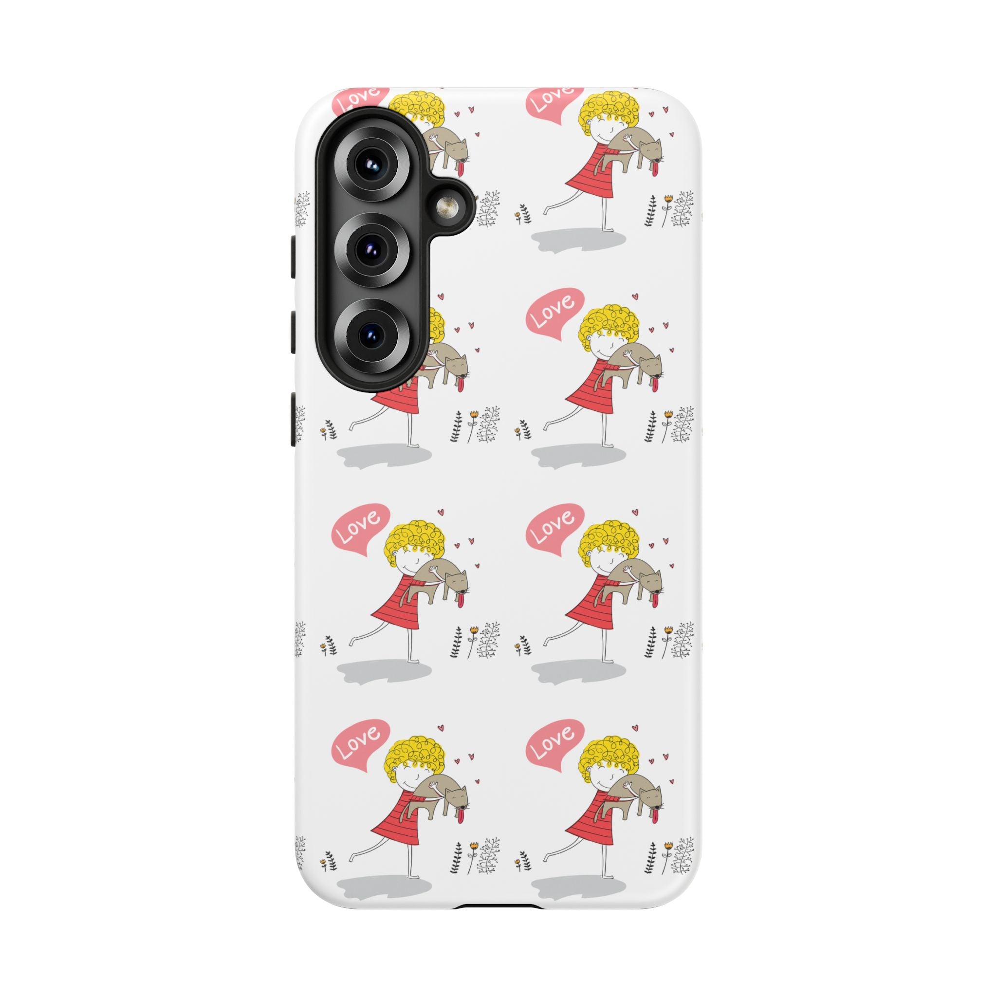 Love-Themed Phone Case | Cute Pet Lover Accessory, Perfect Gift for Birthdays, Anniversaries, Animal Lovers, Valentine's Day