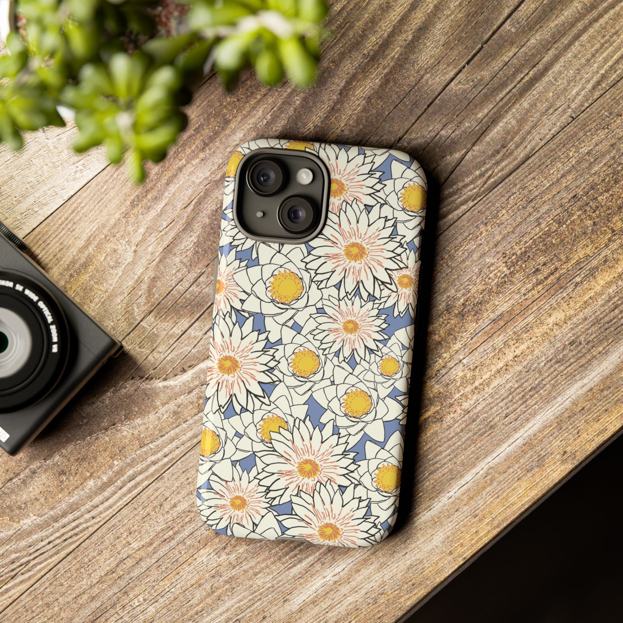 Stylish Phone Case, Floral Protective Cover, Gift for Nature Lovers, Trendy Tech Accessory, Customizable Phone Case