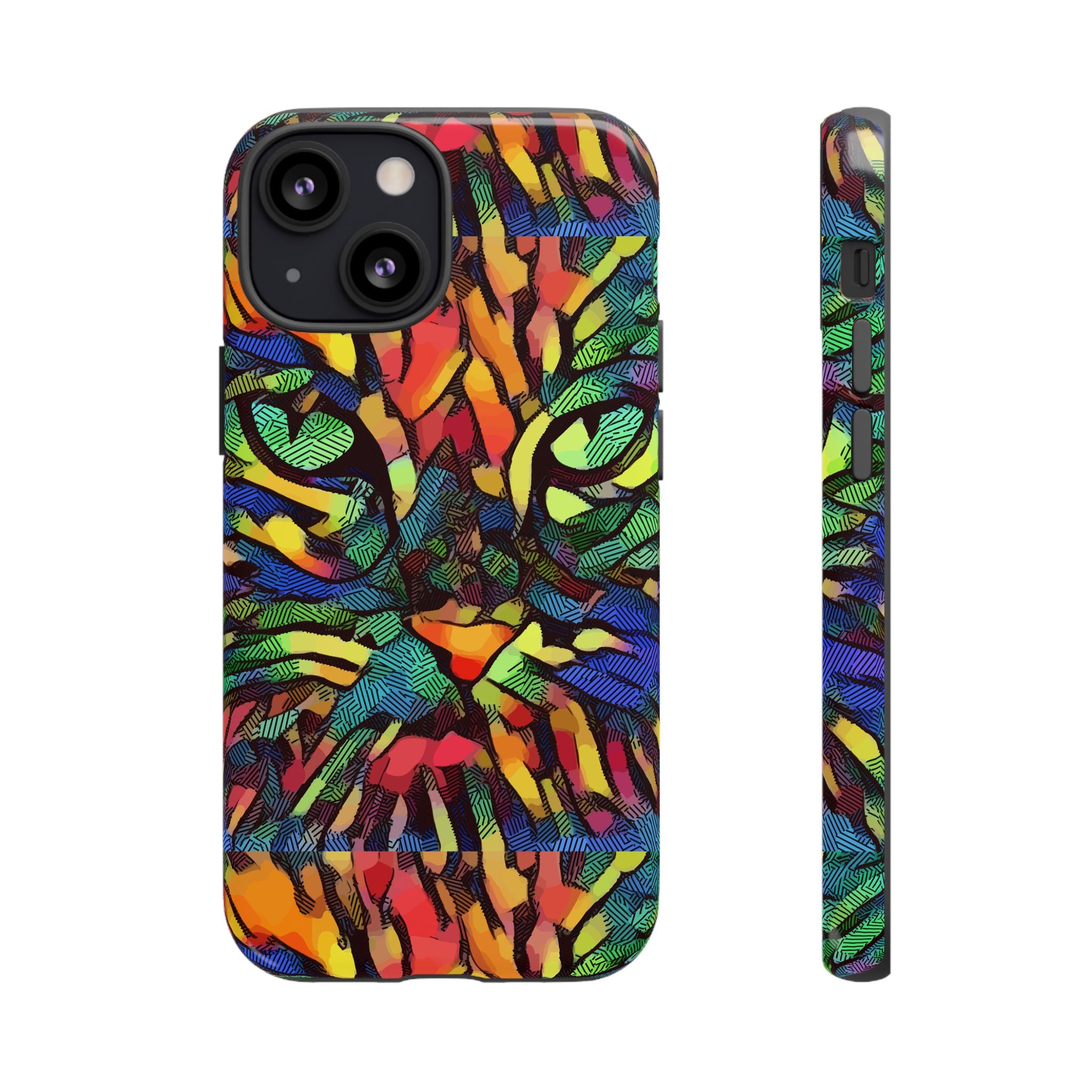 Colorful Phone Cases for Vibrant Style - Tough Cases, Unique Gifts, Animal Print, Artistic Design, Phone Accessories, Eco-Friendly