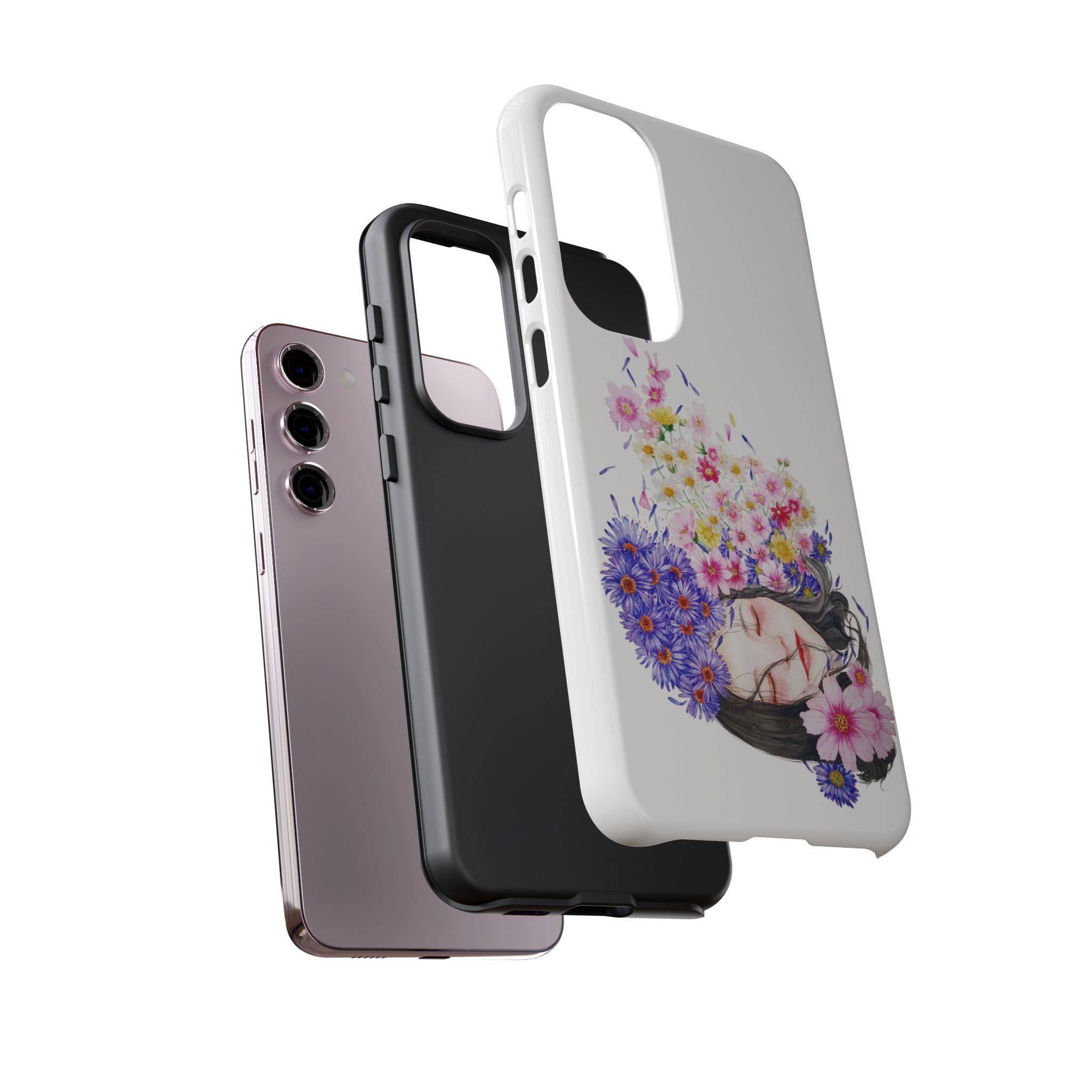 Floral Phone Case | Tough Cases | Cute Floral Design, Gift for Her, Spring Accessory, Mother's Day Gift, Stylish Protection
