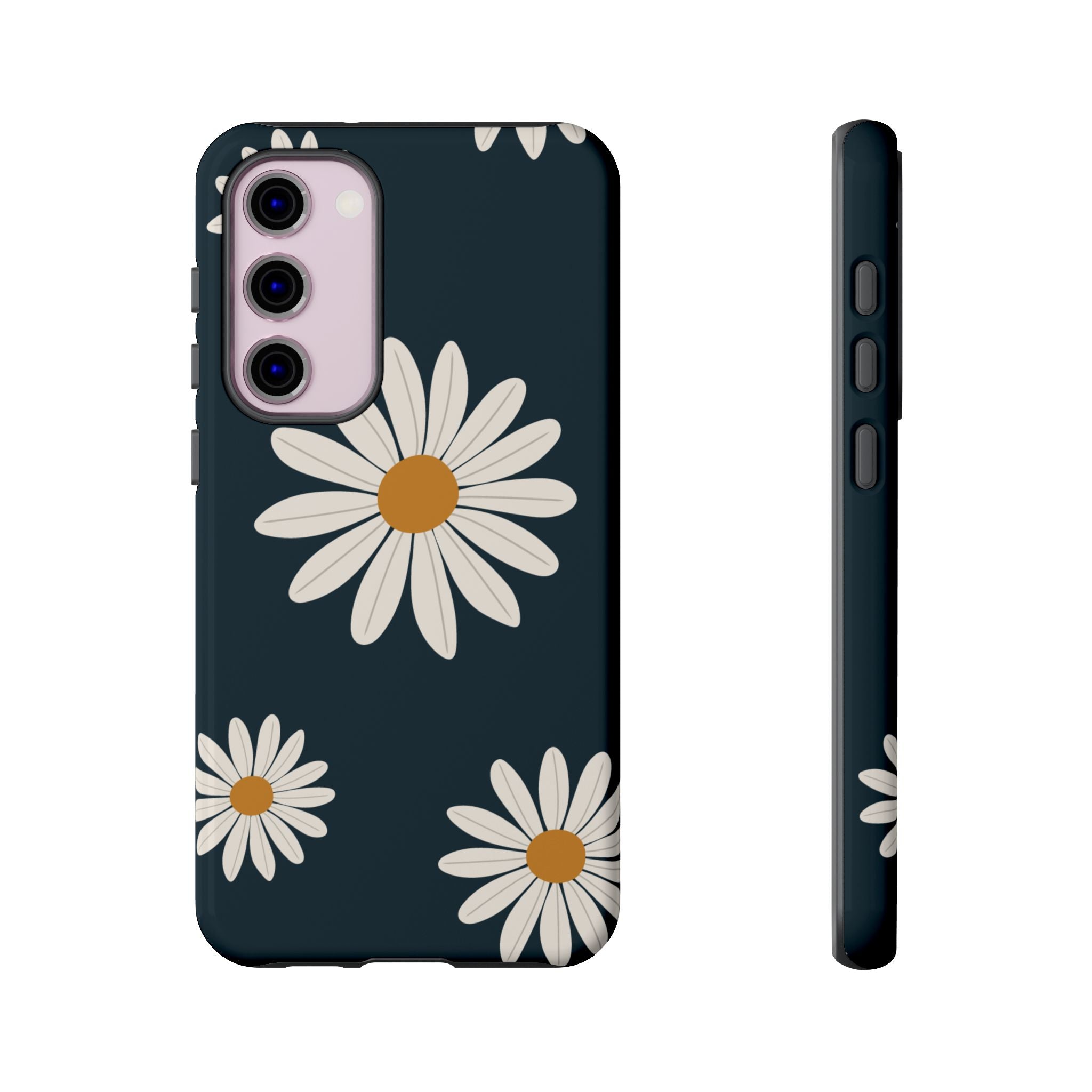 Daisy Phone Case, Floral Phone Cover, Tough Phone Case, Gift for Flower Lovers, Smartphone Accessory, Spring Design