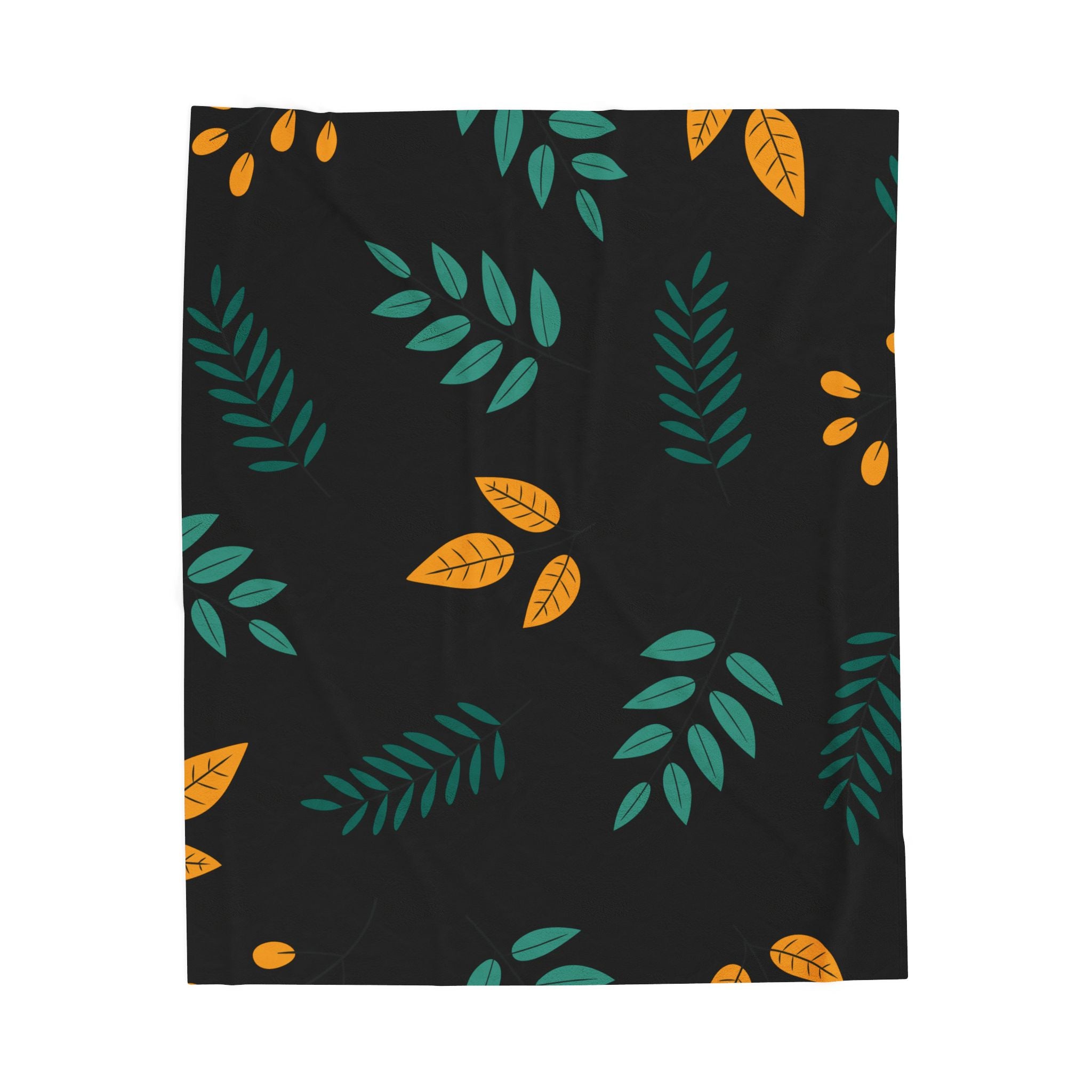 Black Cozy Floral Velveteen Blanket, Soft Throw Blanket for Home Decor, Perfect Gift for Relaxation, Boho Style, Ideal for All Seasons