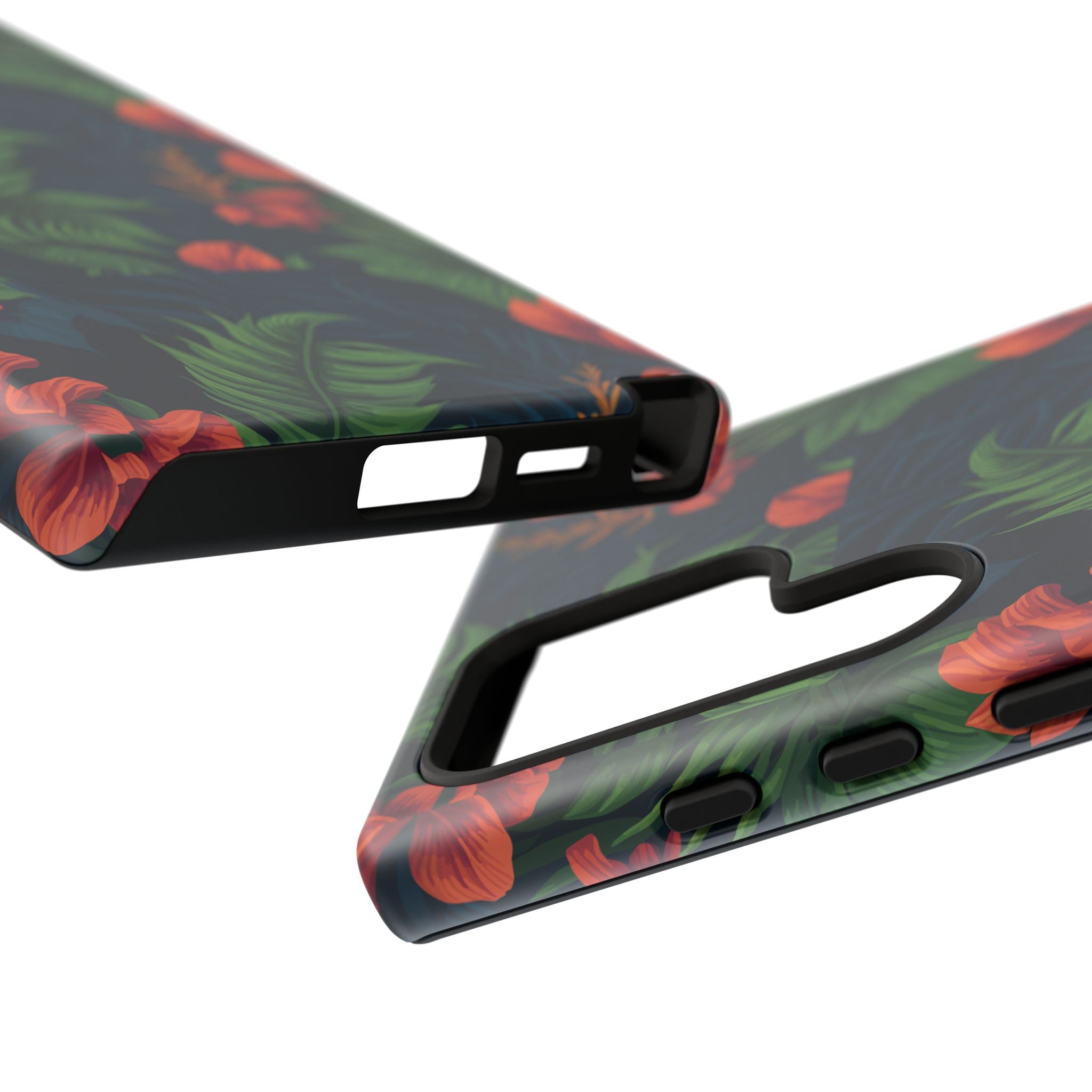 Tropical Phone Case with Floral Design, Eco-Friendly Protection for Summer Vibes, Ideal Gift for Nature Lovers, Vibrant Background