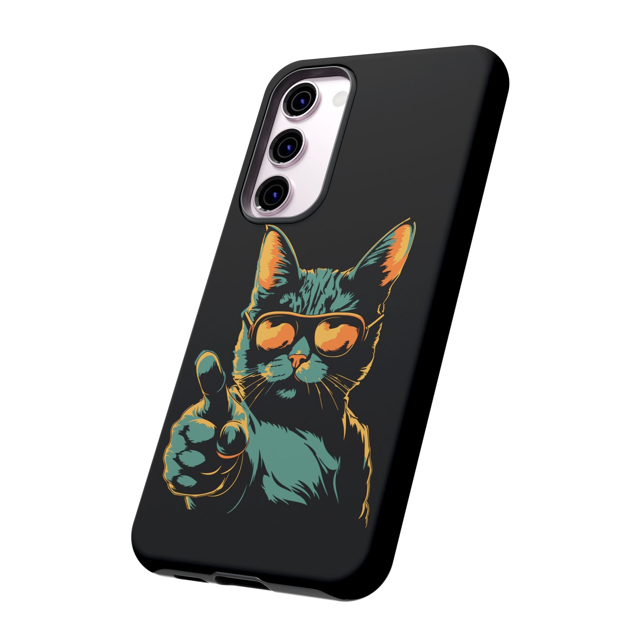 Cool Cat Phone Case, Stylish Phone Cover, Pet Lover Gift, Cute Cat Design, Fun Cat Accessories