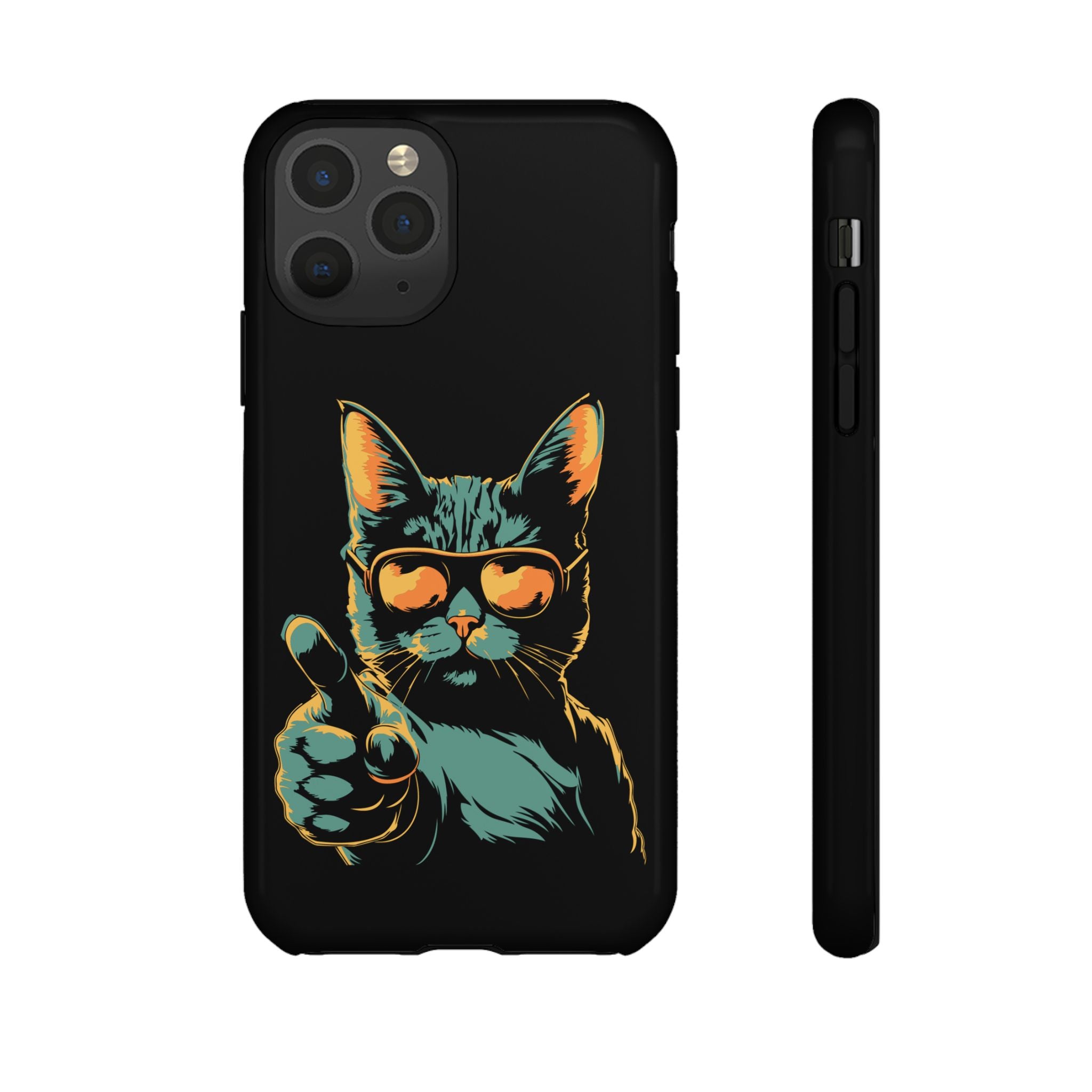 Cool Cat Phone Case, Stylish Phone Cover, Pet Lover Gift, Cute Cat Design, Fun Cat Accessories