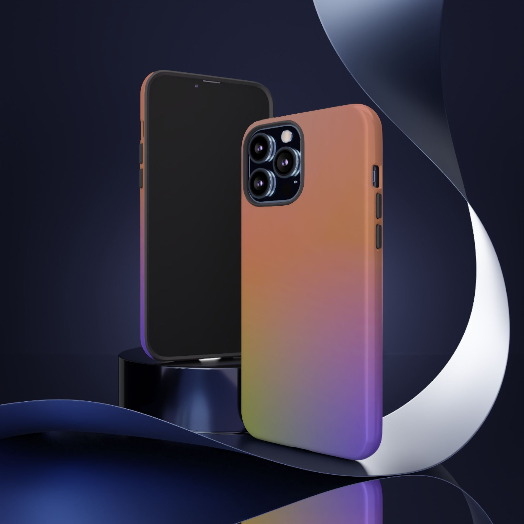 Colorful Gradient Phone Case, Tough Cases for iPhone, Customizable Phone Cover, Trendy Tech Accessory, Gift for Tech Lovers