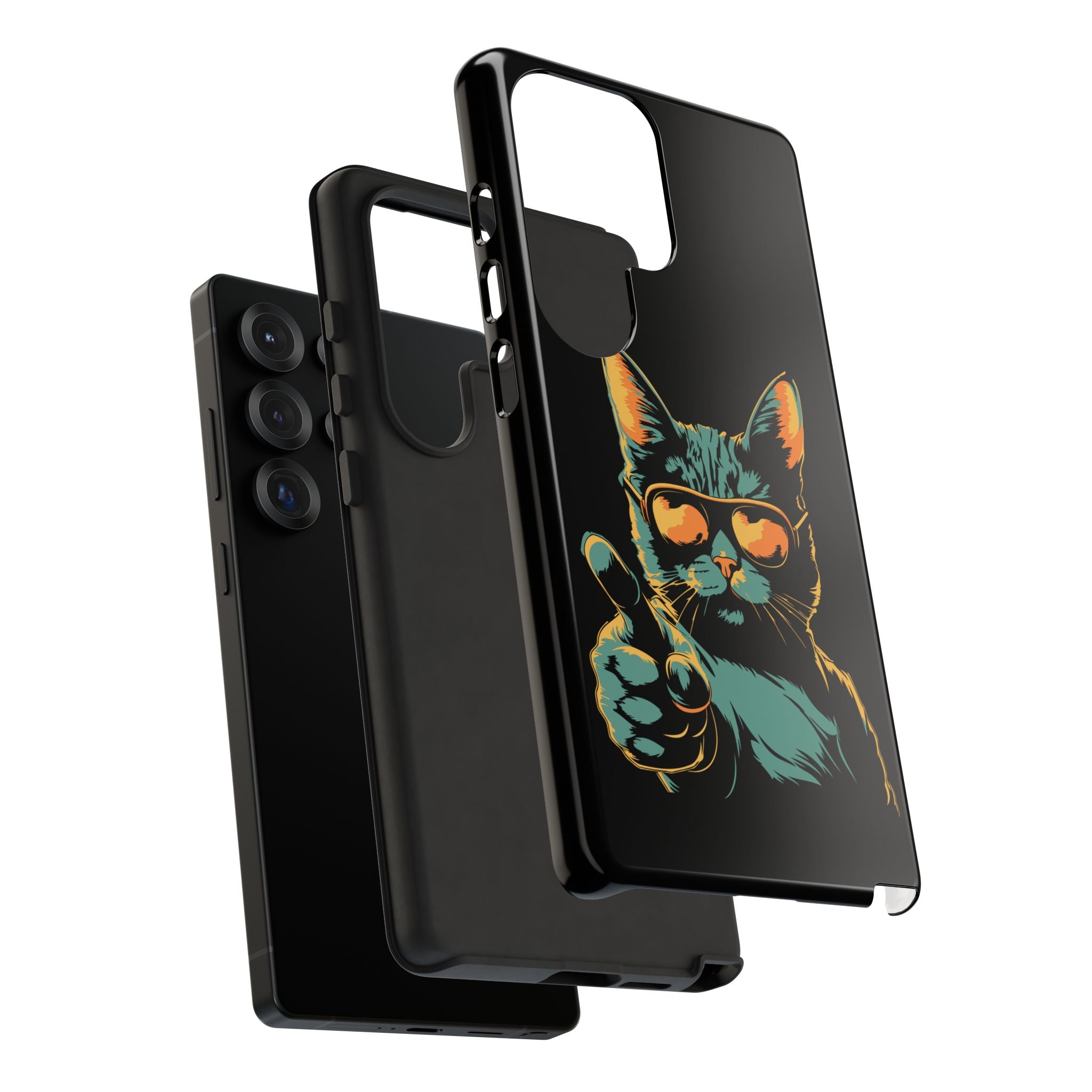Cool Cat Phone Case, Stylish Phone Cover, Pet Lover Gift, Cute Cat Design, Fun Cat Accessories