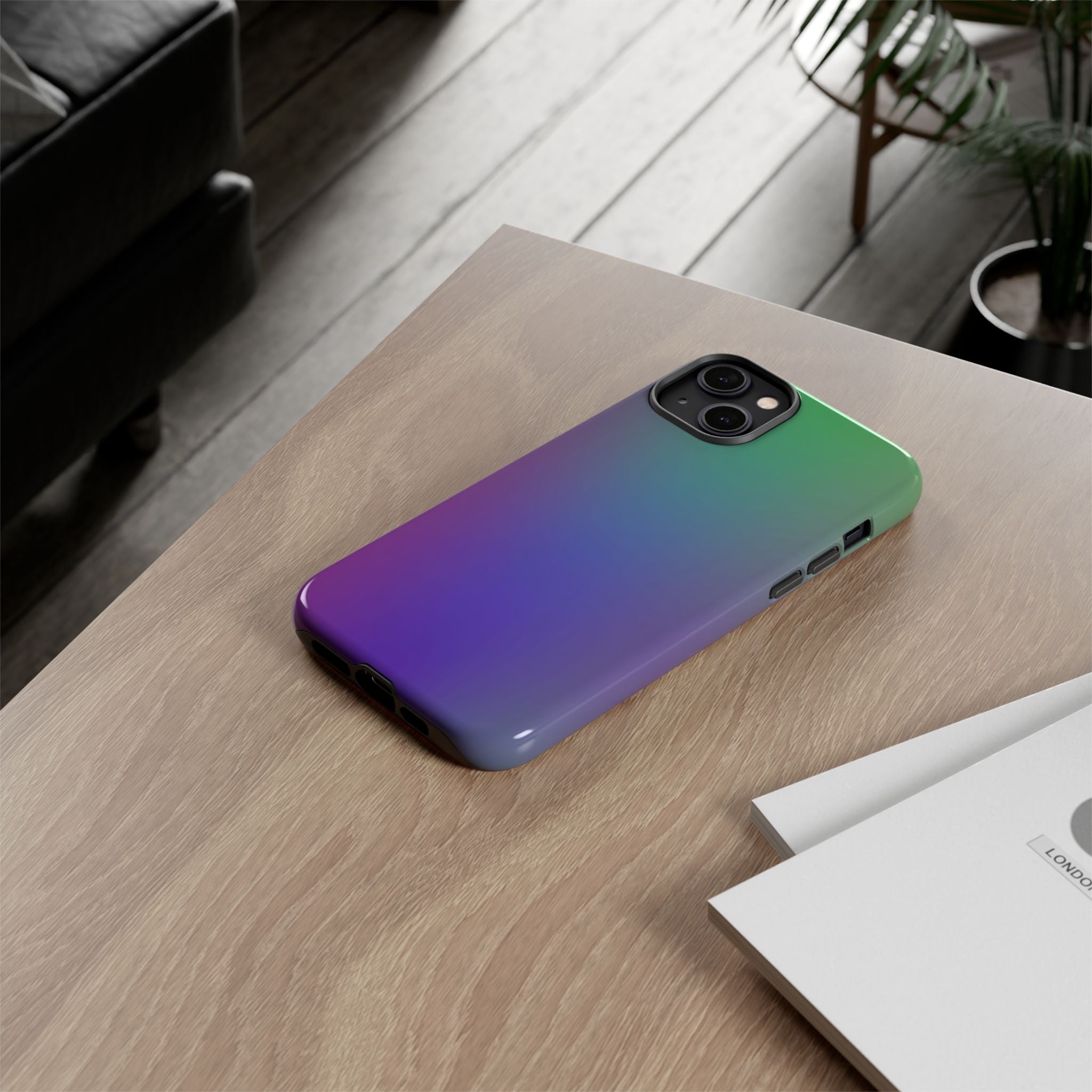 Gradient Phone Case, Durable Phone Protector, Trendy Cell Phone Accessory, Gift for Tech Lovers, Stylish Mobile Case
