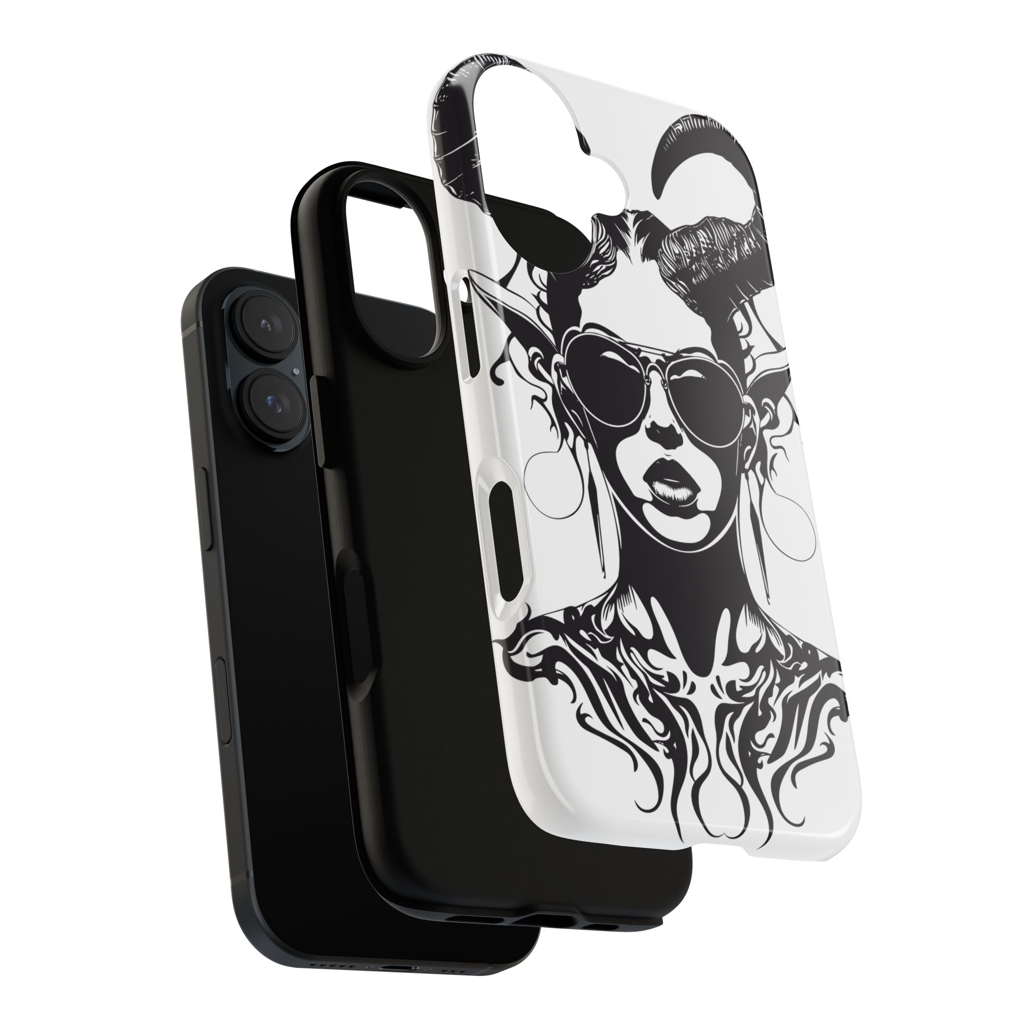 Tough Cases: Stylish Phone Case with Edgy Design, Protective Cover, Gift for Her, Trendy Accessories, Unique Art, Holiday Present