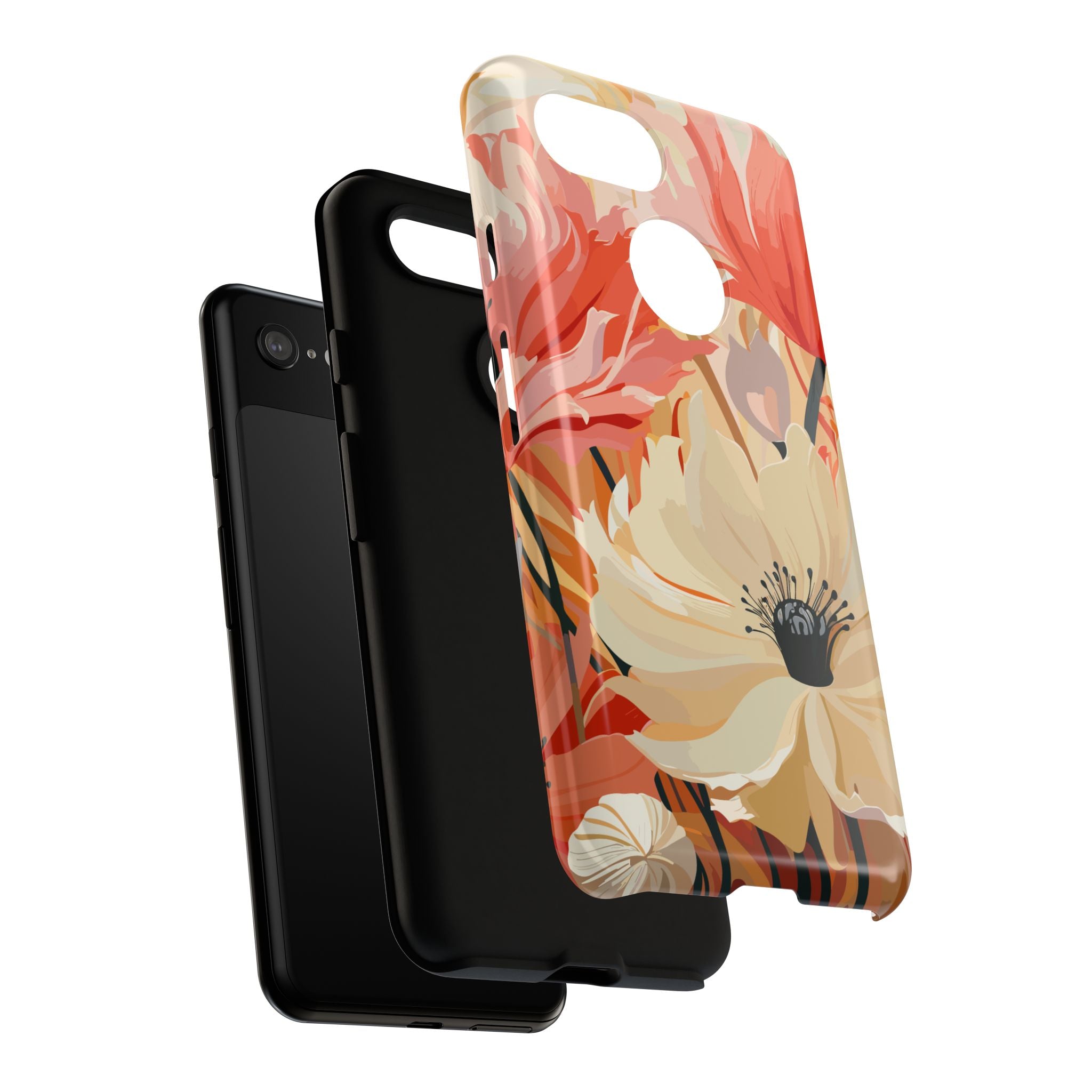 Floral Phone Case, Tough Protective Cover for Floral Lovers, Perfect Gift for Friends, Spring Celebration, Art Lovers Gift