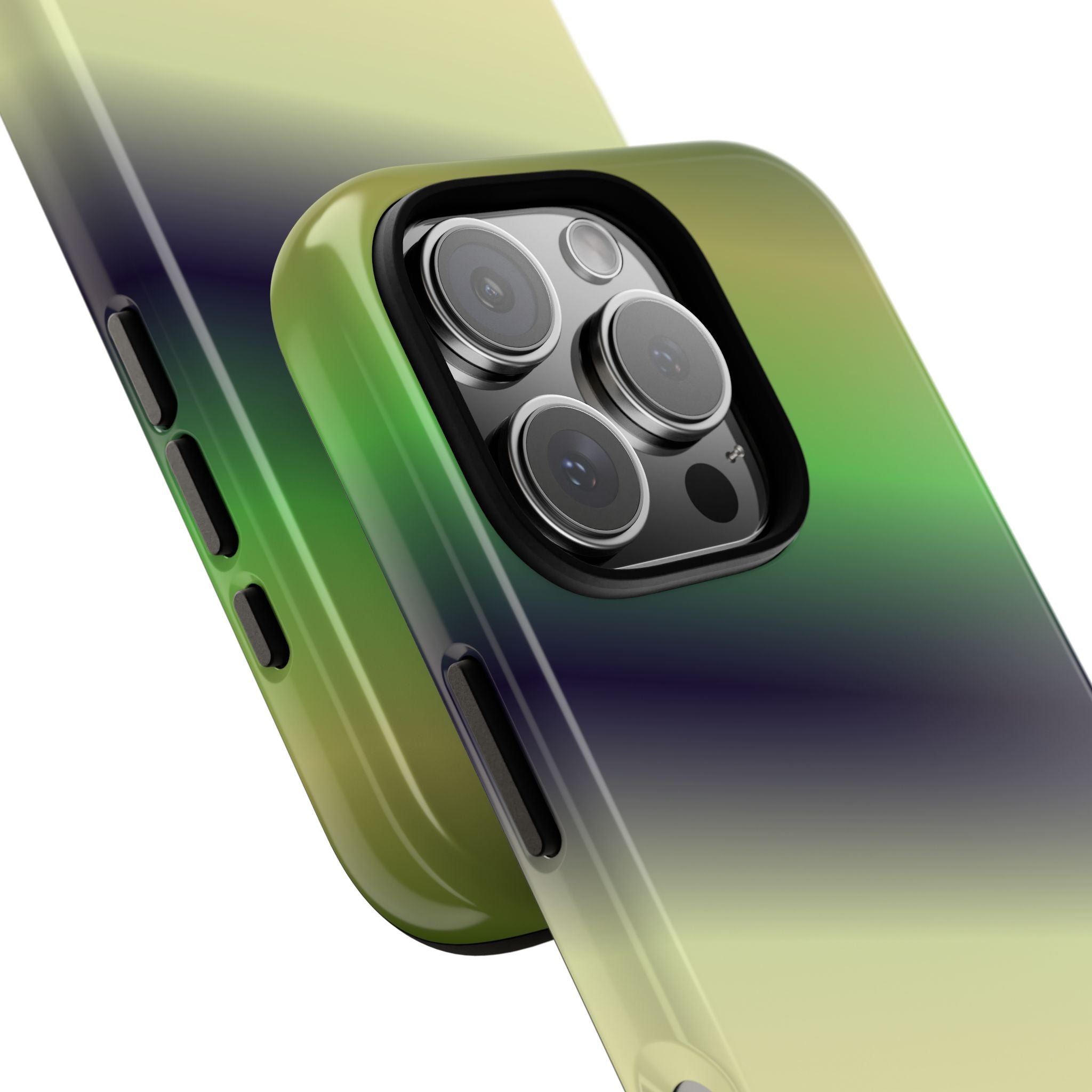 Gradient Phone Case - Tough Cases, Unique Cell Phone Cover, Stylish Tech Accessories, Green and Black Gradient, Perfect Gift