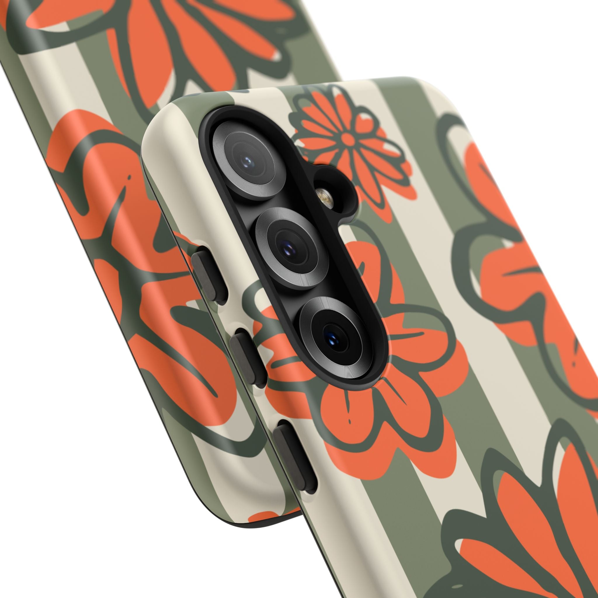 Floral Tough Phone Case - Trendy Protector for Pet Lovers, Super Cute Gift, Floral Design, Stylish Phone Cover, Unique Accessory