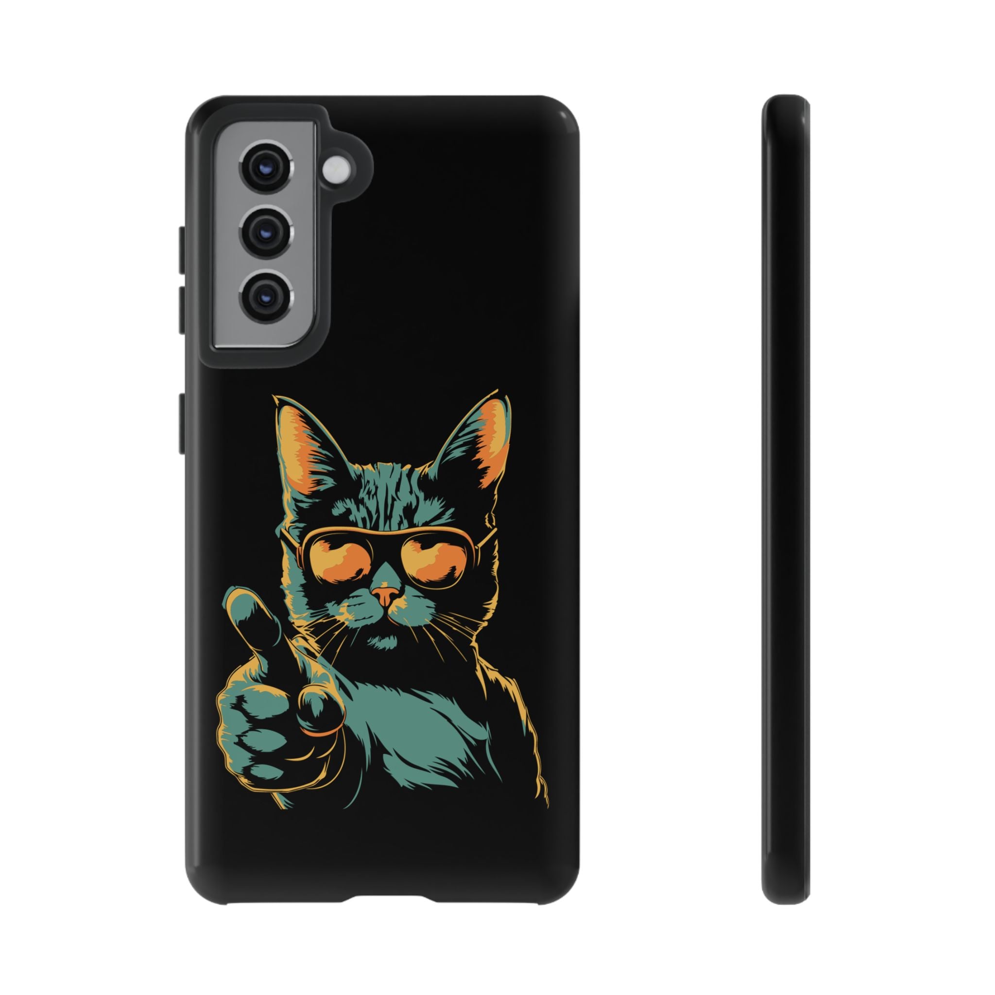 Cool Cat Phone Case, Stylish Phone Cover, Pet Lover Gift, Cute Cat Design, Fun Cat Accessories