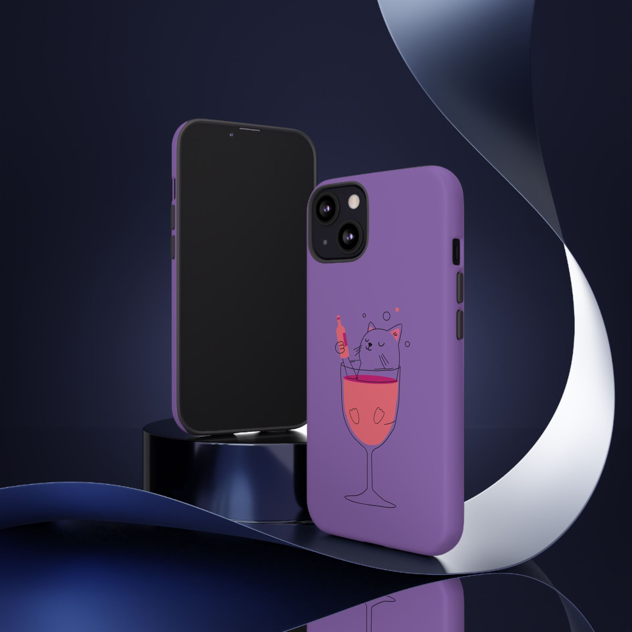 Cute Cat Phone Case, Fun Gift for Cat Lovers, Colorful Phone Cover, Pet Lover Accessory, Unique Cat Themed Case