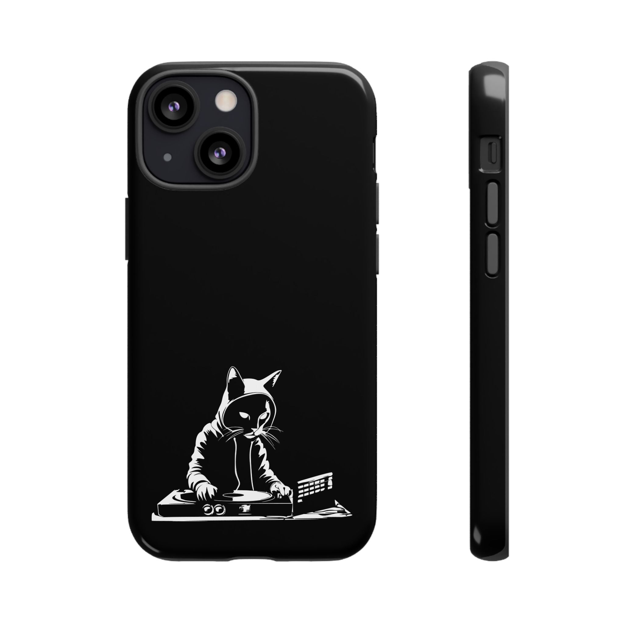 Cat DJ Phone Case | Stylish Tough Cases for Music Lovers, Gift for Cat Owners, Unique Phone Accessory, Cool Tech Gear