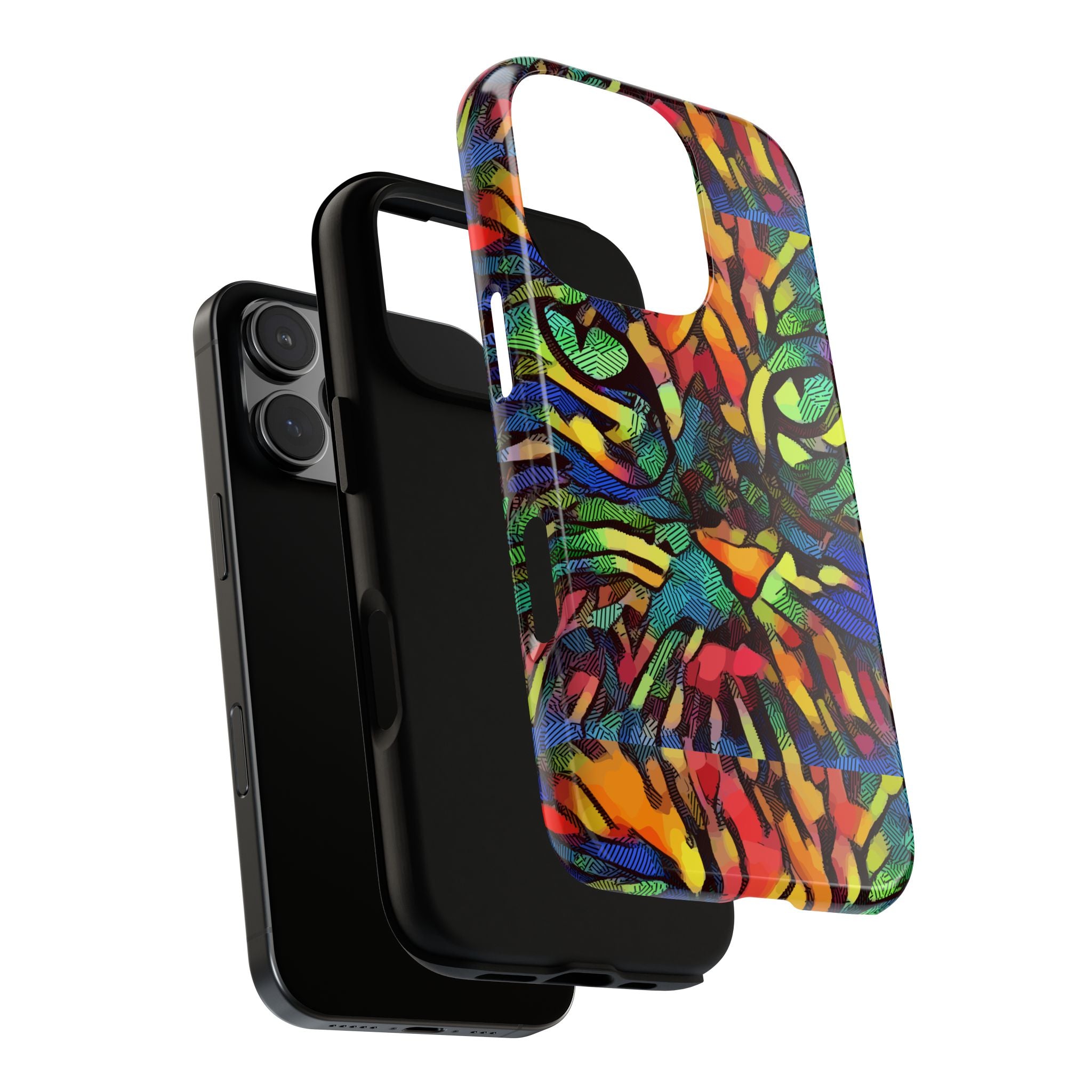 Colorful Phone Cases for Vibrant Style - Tough Cases, Unique Gifts, Animal Print, Artistic Design, Phone Accessories, Eco-Friendly