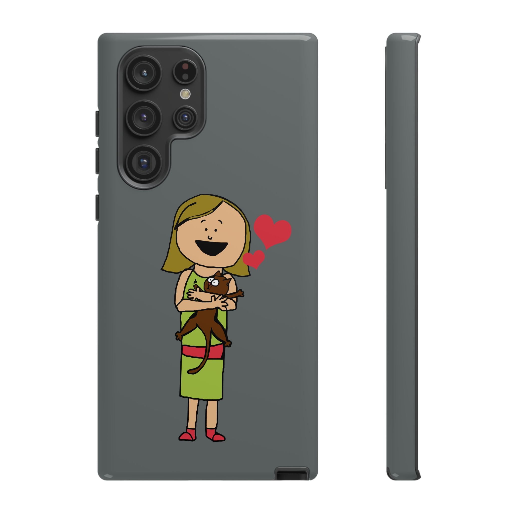 Pet Lover's Phone Case, Cute Animal Phone Cover, Gift for Dog Lovers, Cartoon Design, Fun Smartphone Accessory