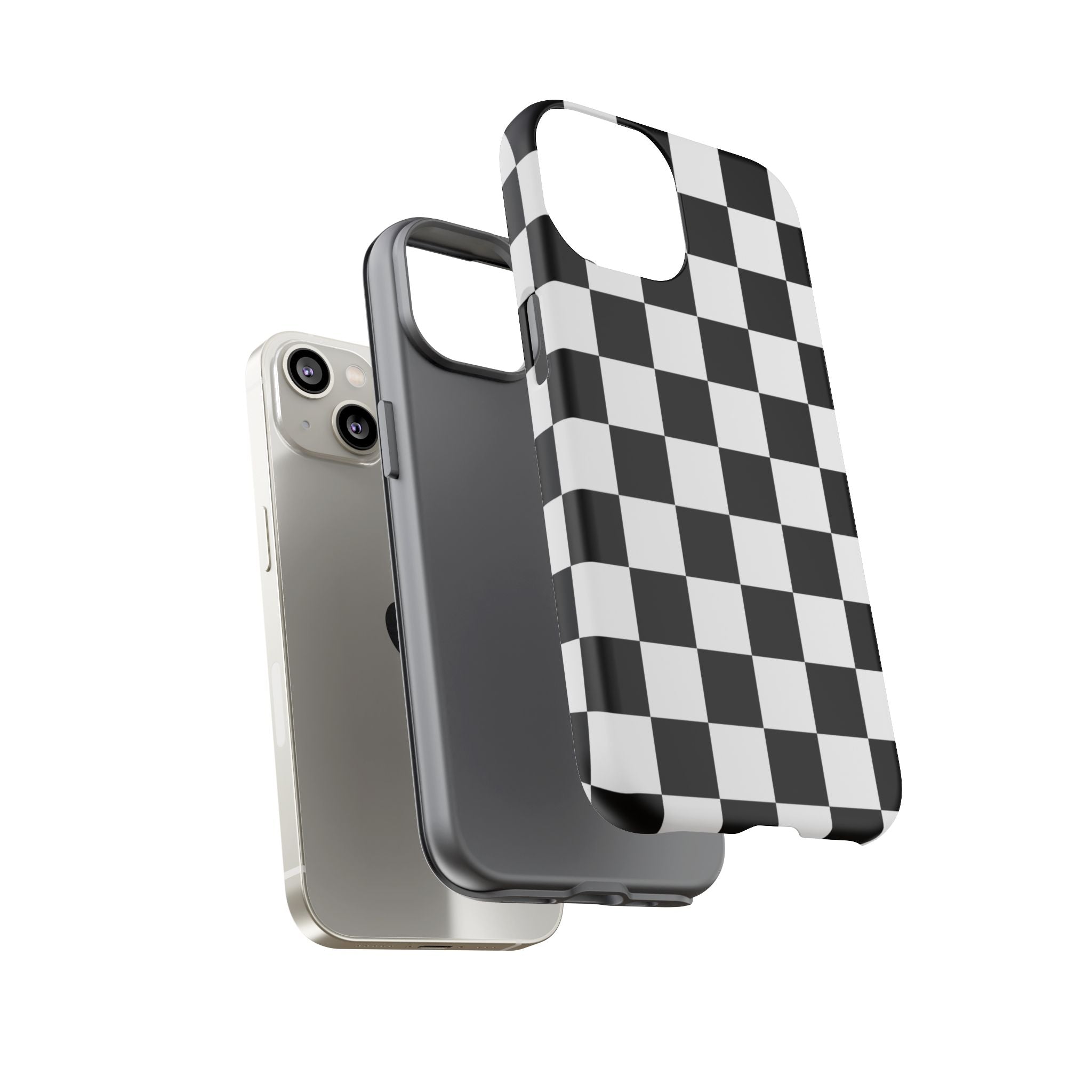 Stylish Checkered Phone Case | Trendy Protective Cover for iPhone, Gift for Teens, Fashion Accessory, Unique Design for All Occasions