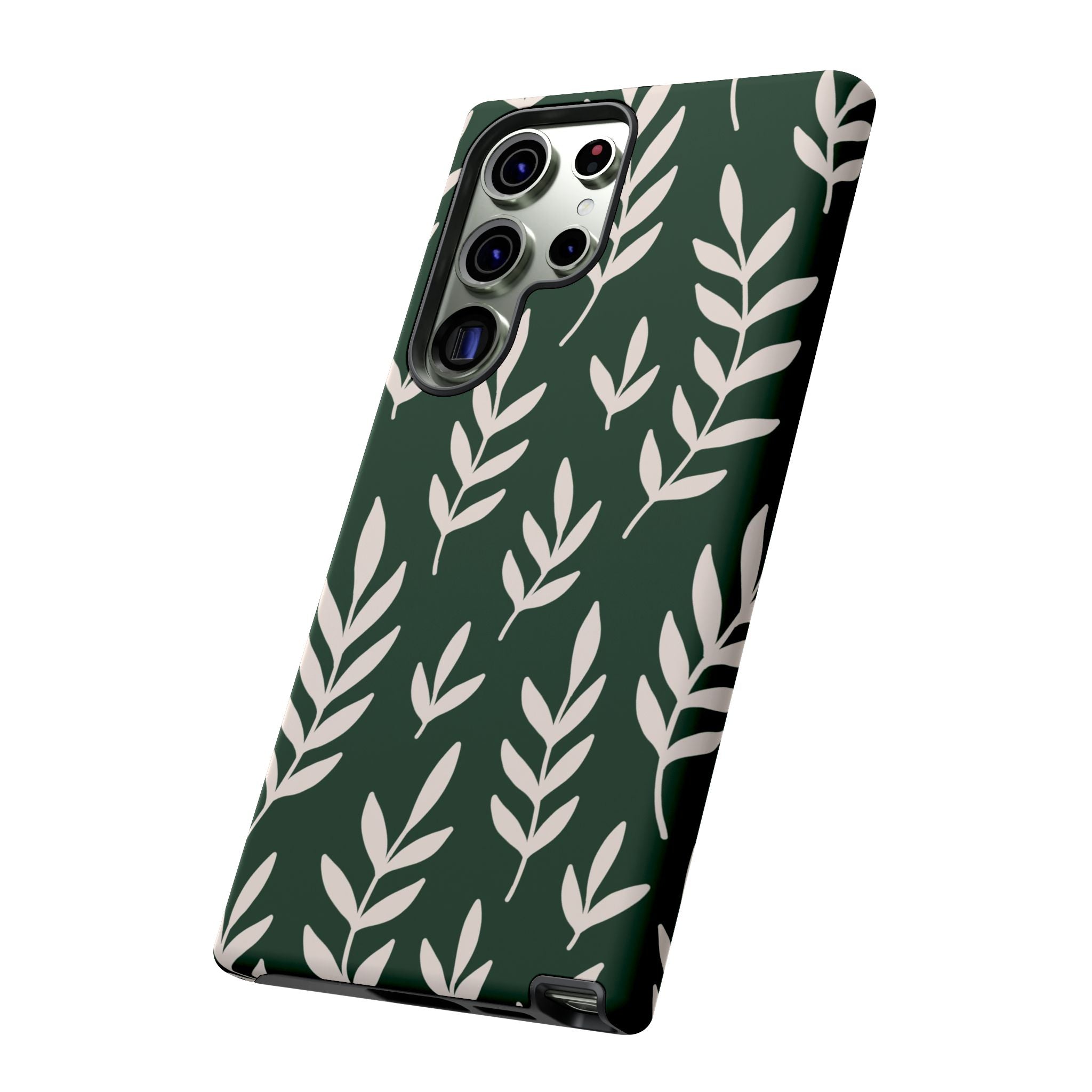 Leafy Phone Case, Tough Cases for Nature Lovers, Green Leaf Design, Eco-Friendly, Stylish Mobile Cover, Gift for Her