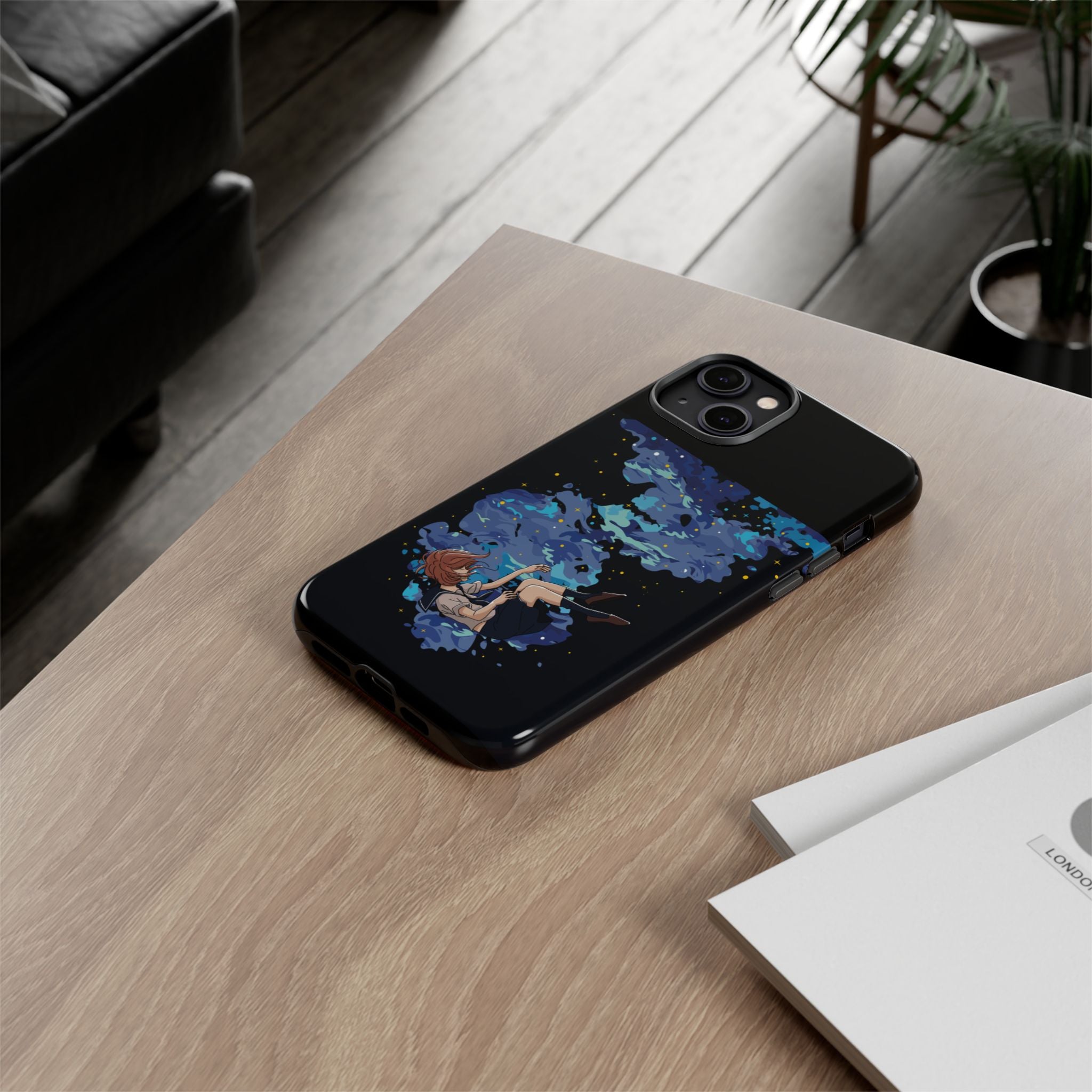 Tough Cases Phone Case - Artistic Galaxy Design, Cute Sleeve for Teens, Gift for Students, Unique Mobile Accessory, Trendy Tech Protection