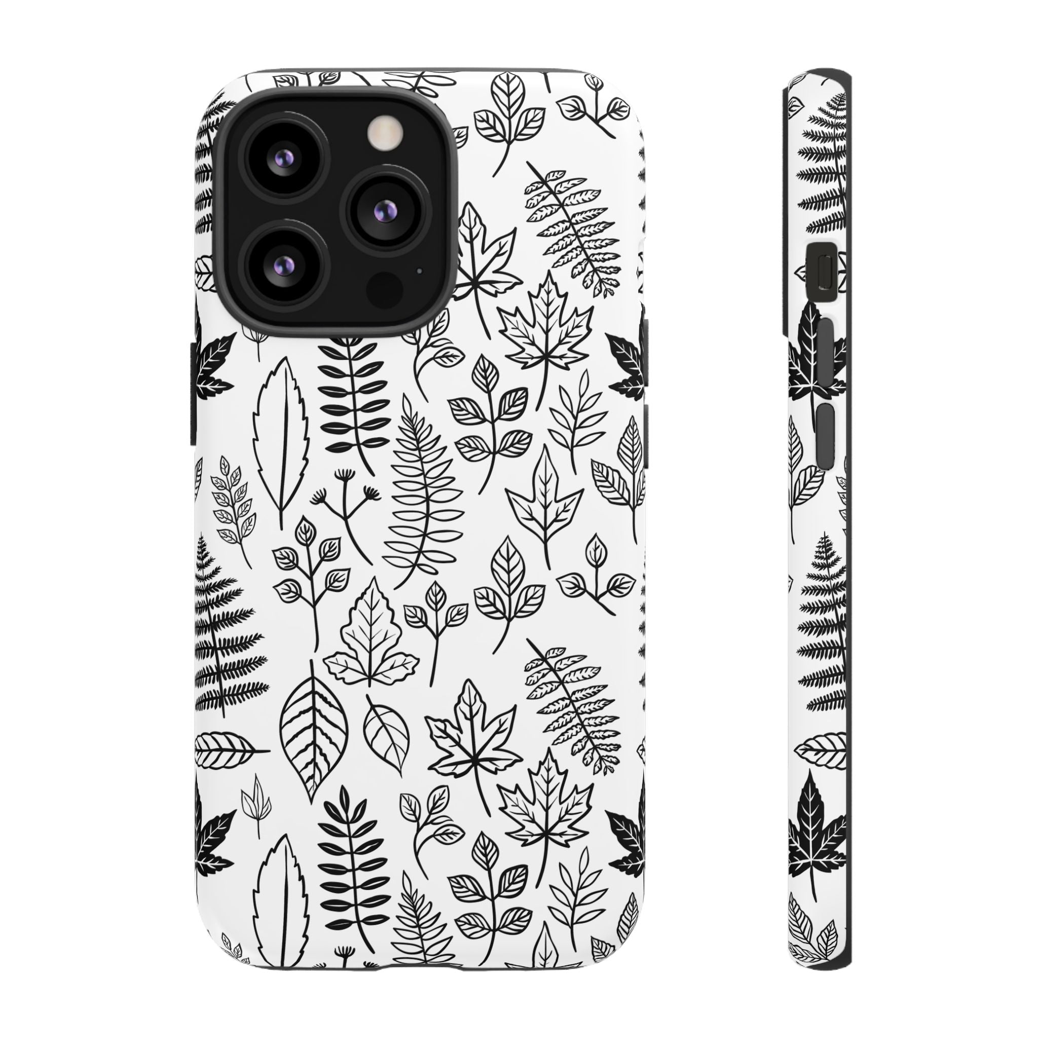 Stylish Phone Case for Nature Lovers, Botanical Design, Gift for Her, Fall Accessories, Customizable Tech Gear