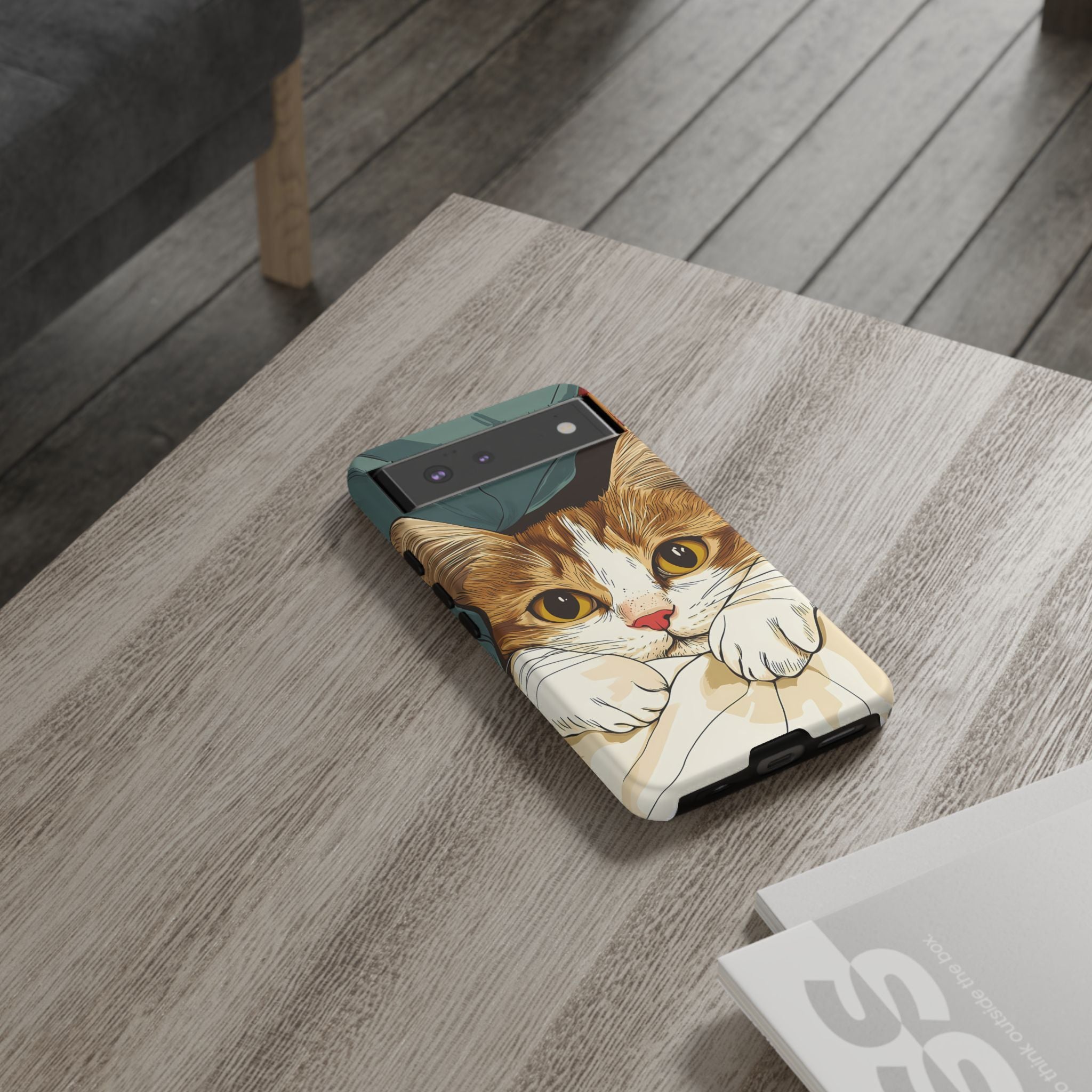 Cute Cat Phone Case - Ideal for Cat Lovers, Pet Owners, Birthday Gifts, Smartphone Accessories, Funny Pet Humor