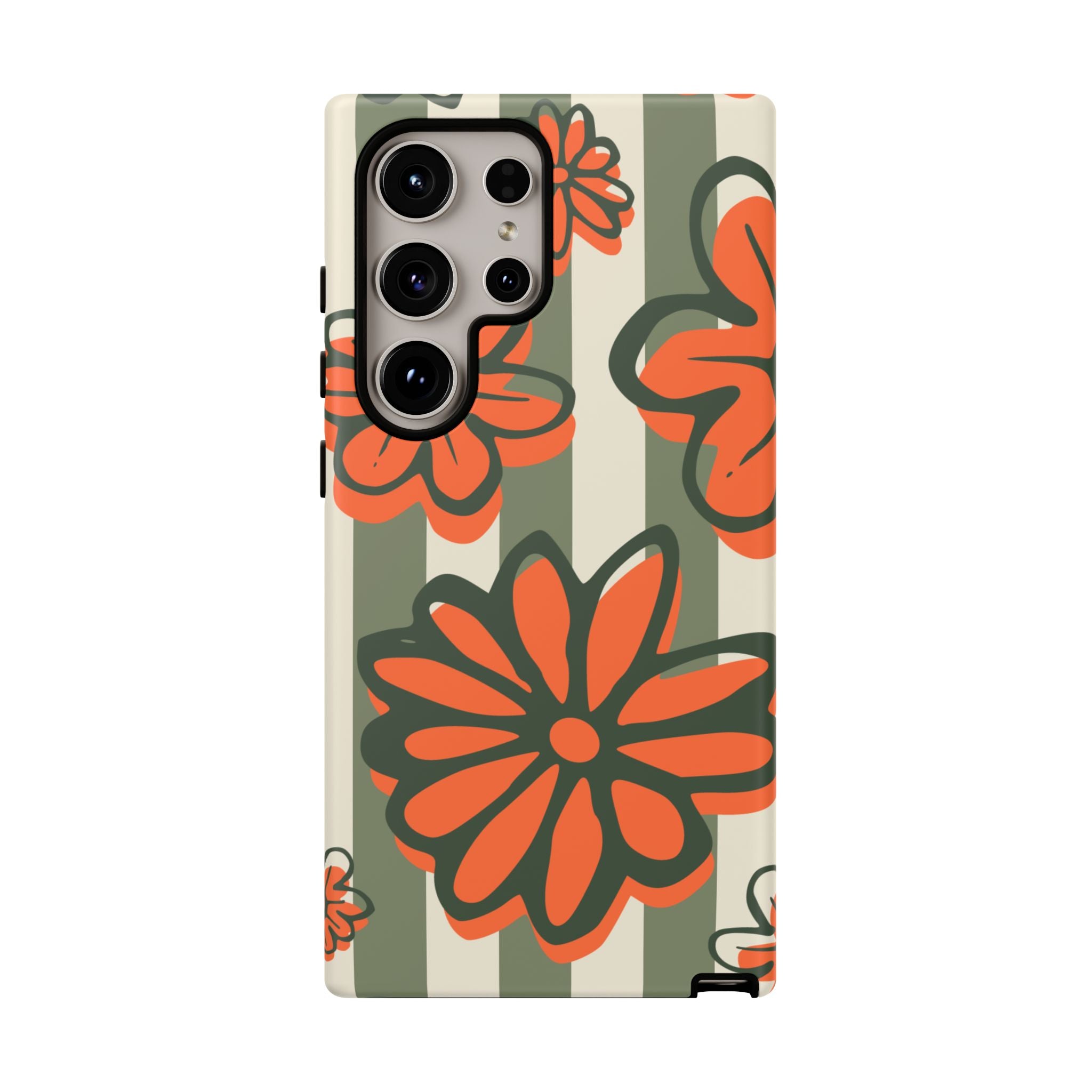 Floral Tough Phone Case - Trendy Protector for Pet Lovers, Super Cute Gift, Floral Design, Stylish Phone Cover, Unique Accessory