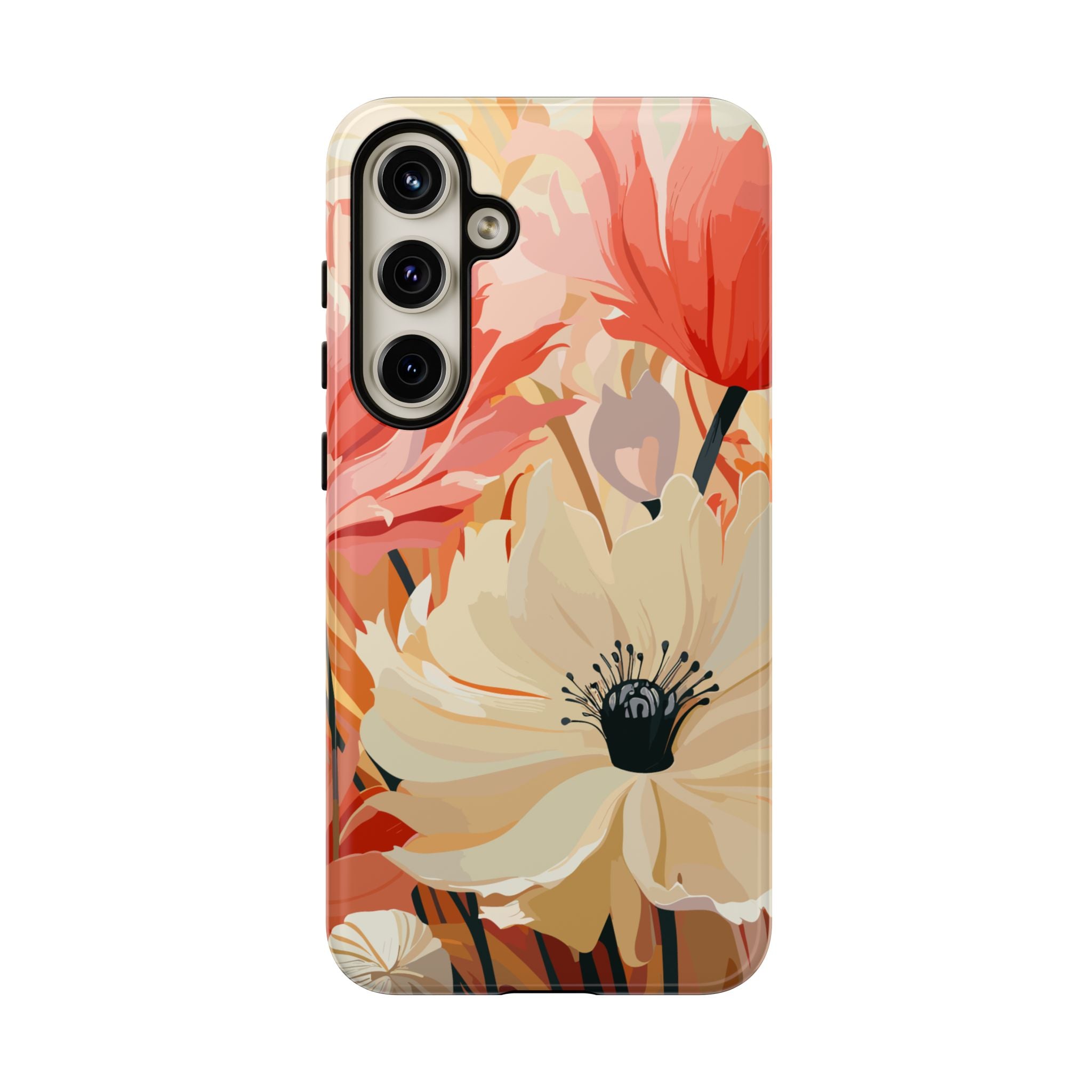 Floral Phone Case, Tough Protective Cover for Floral Lovers, Perfect Gift for Friends, Spring Celebration, Art Lovers Gift