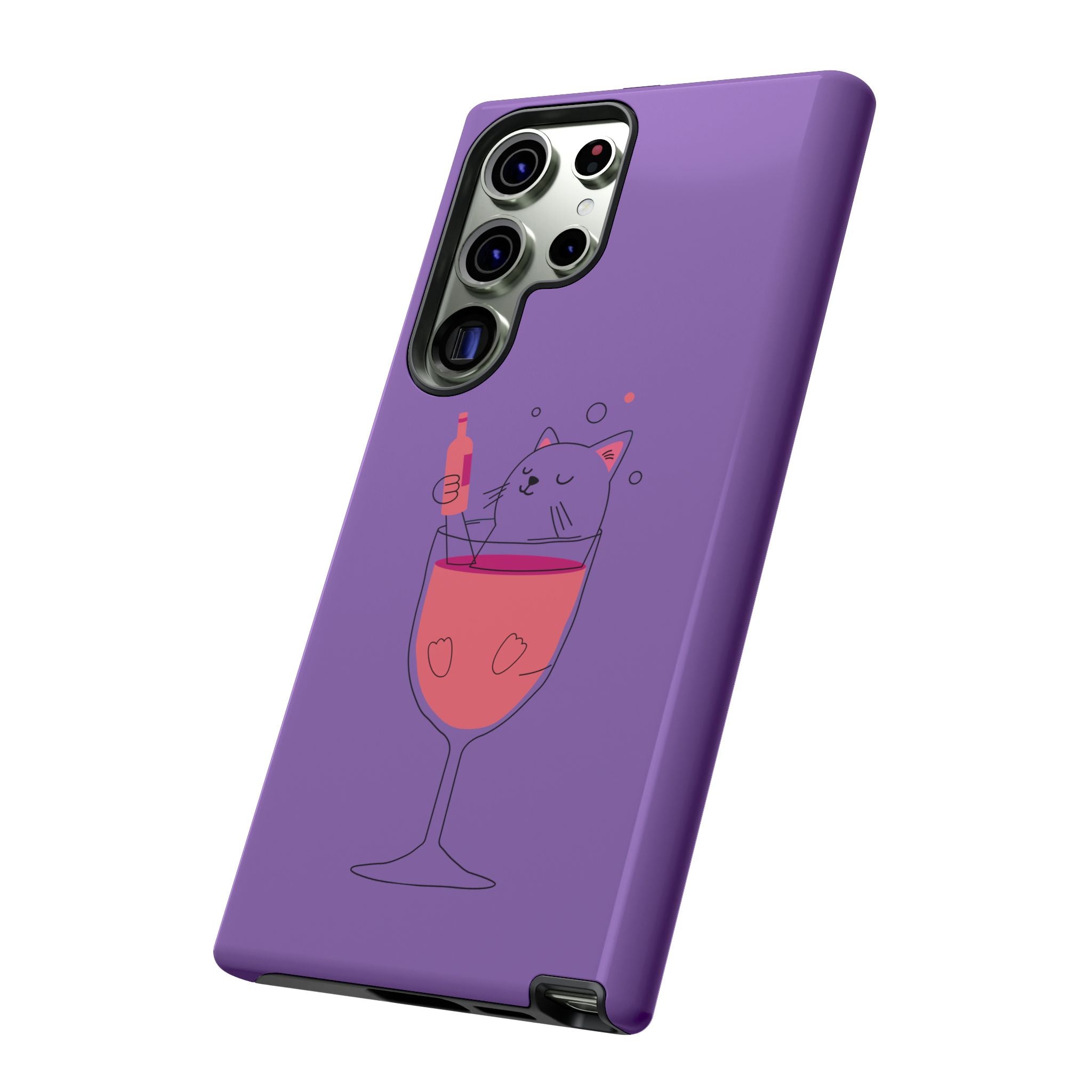 Cute Cat Phone Case, Fun Gift for Cat Lovers, Colorful Phone Cover, Pet Lover Accessory, Unique Cat Themed Case