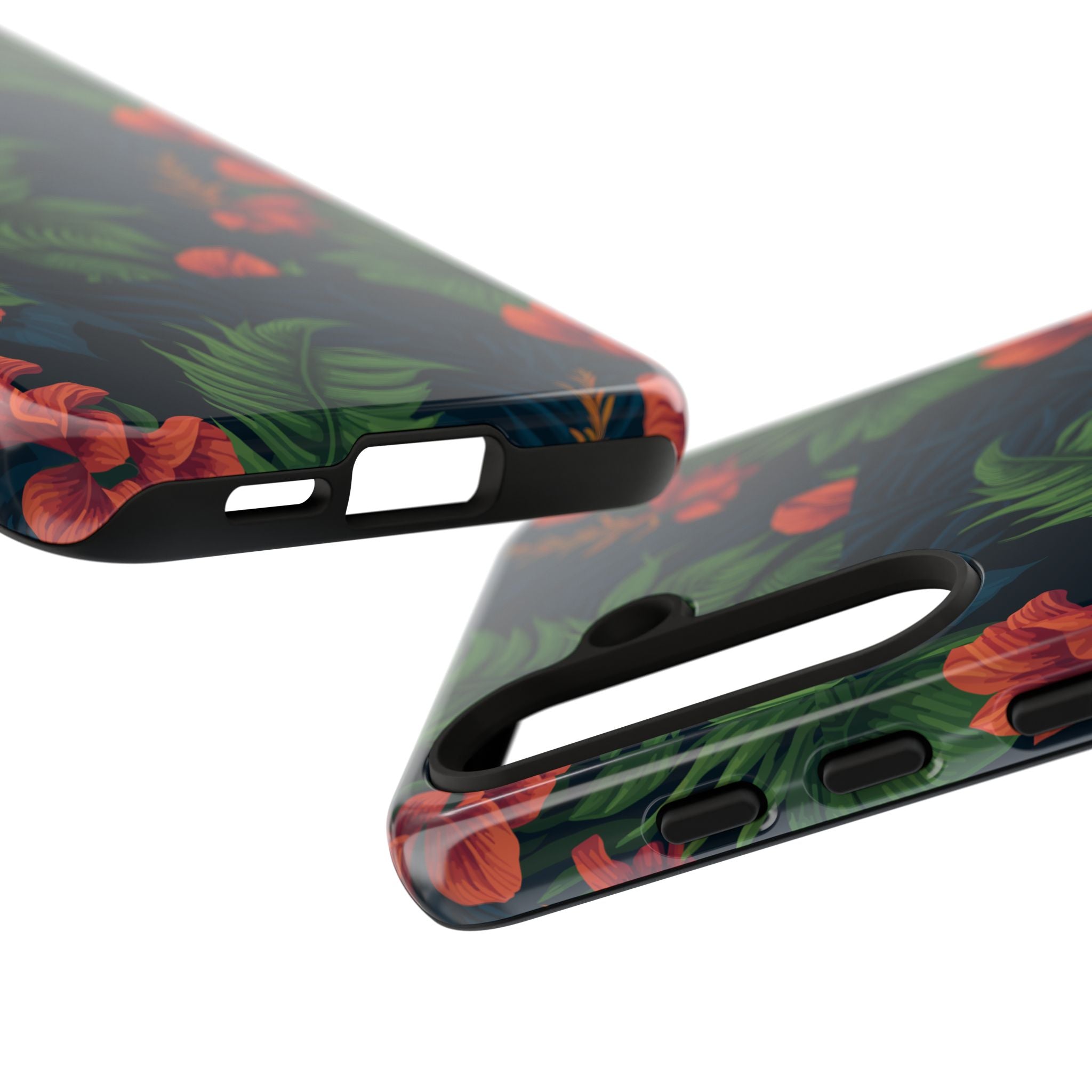Tropical Phone Case with Floral Design, Eco-Friendly Protection for Summer Vibes, Ideal Gift for Nature Lovers, Vibrant Background
