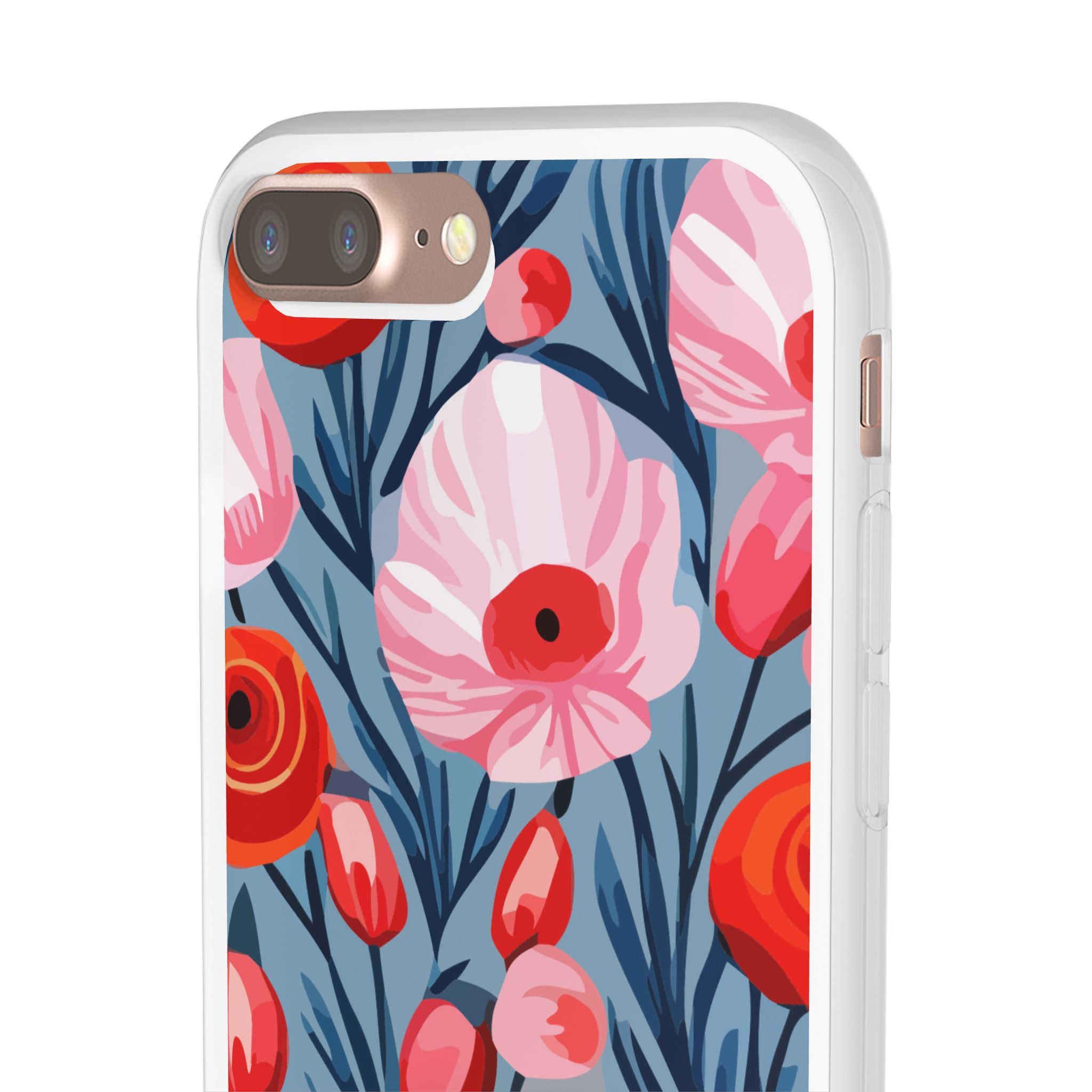 Beautiful Floral Flexi Cases for Phone, Stylish Protective Cover, Gift for Her, Phone Accessories, Floral Design