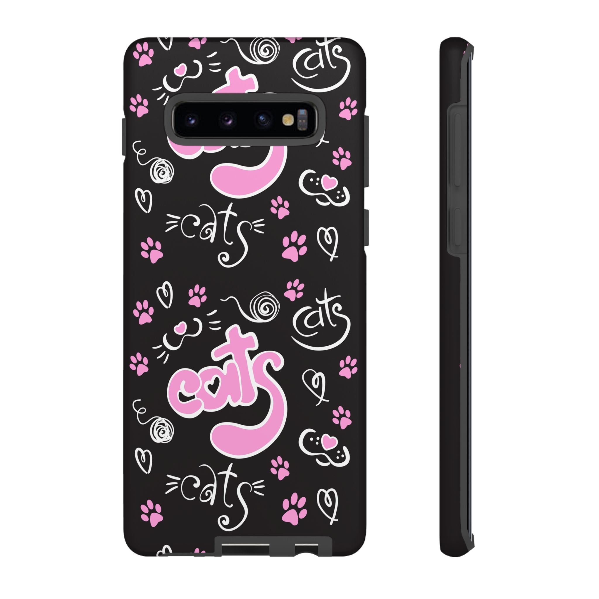 Cute Cat Print Phone Cases, Tough Cases for Cat Lovers, Pet Phone Cover, Gift for Cat Moms, Stylish Phone Accessories