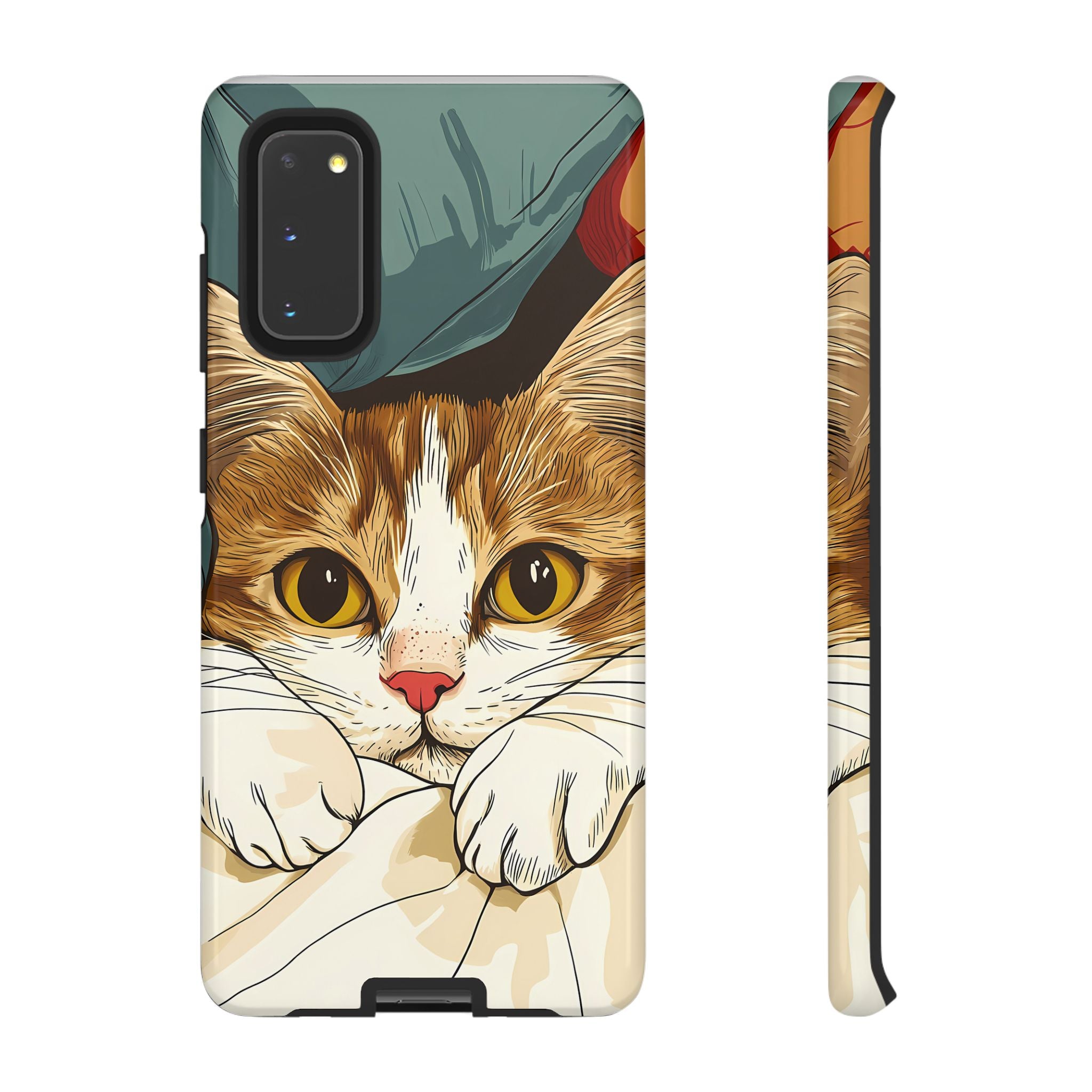 Cute Cat Phone Case - Ideal for Cat Lovers, Pet Owners, Birthday Gifts, Smartphone Accessories, Funny Pet Humor