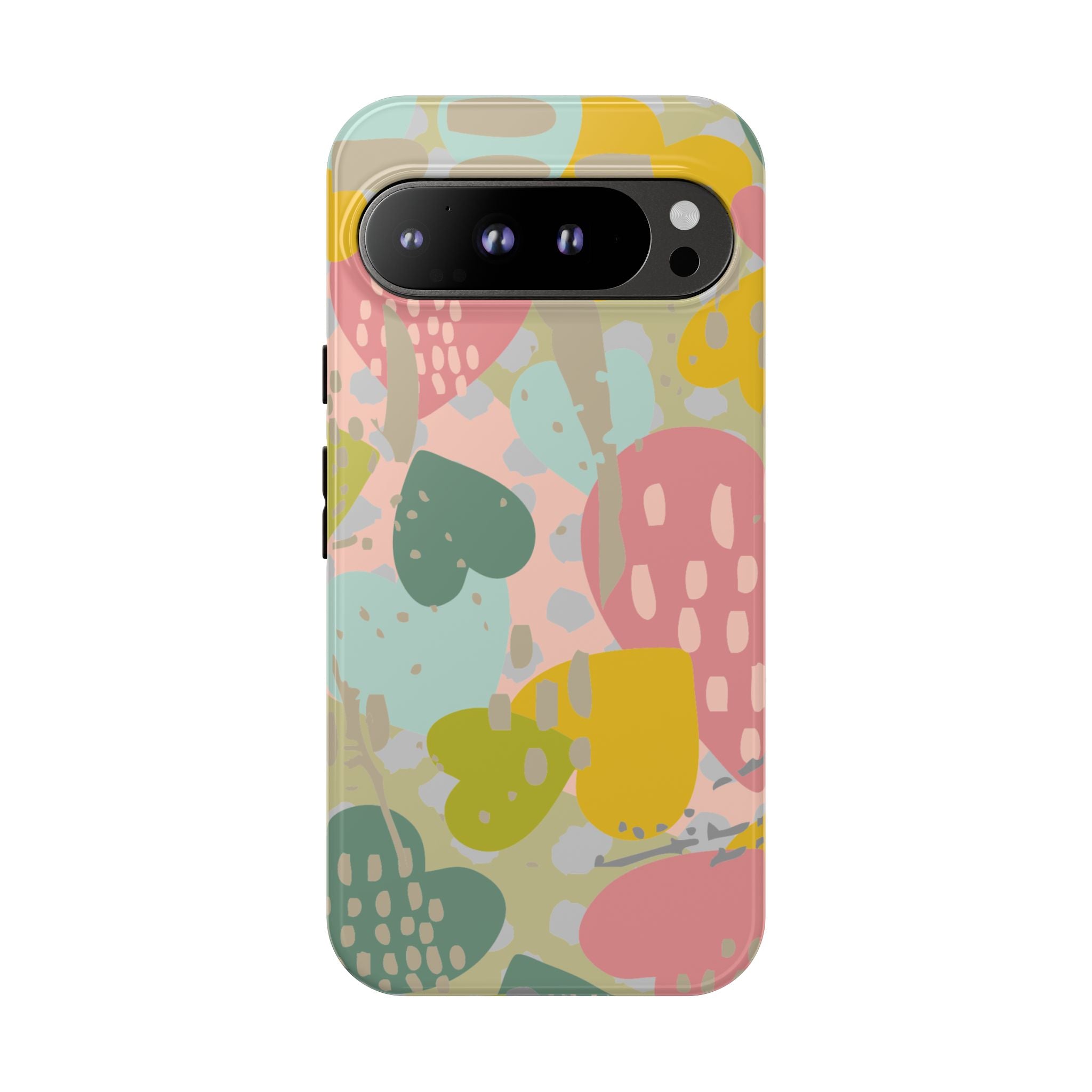 Colorful Heart Phone Case, Tough Cases for Women, Cute Phone Accessories, Gift for Her, Trends for Teens, Valentine's Day Gift