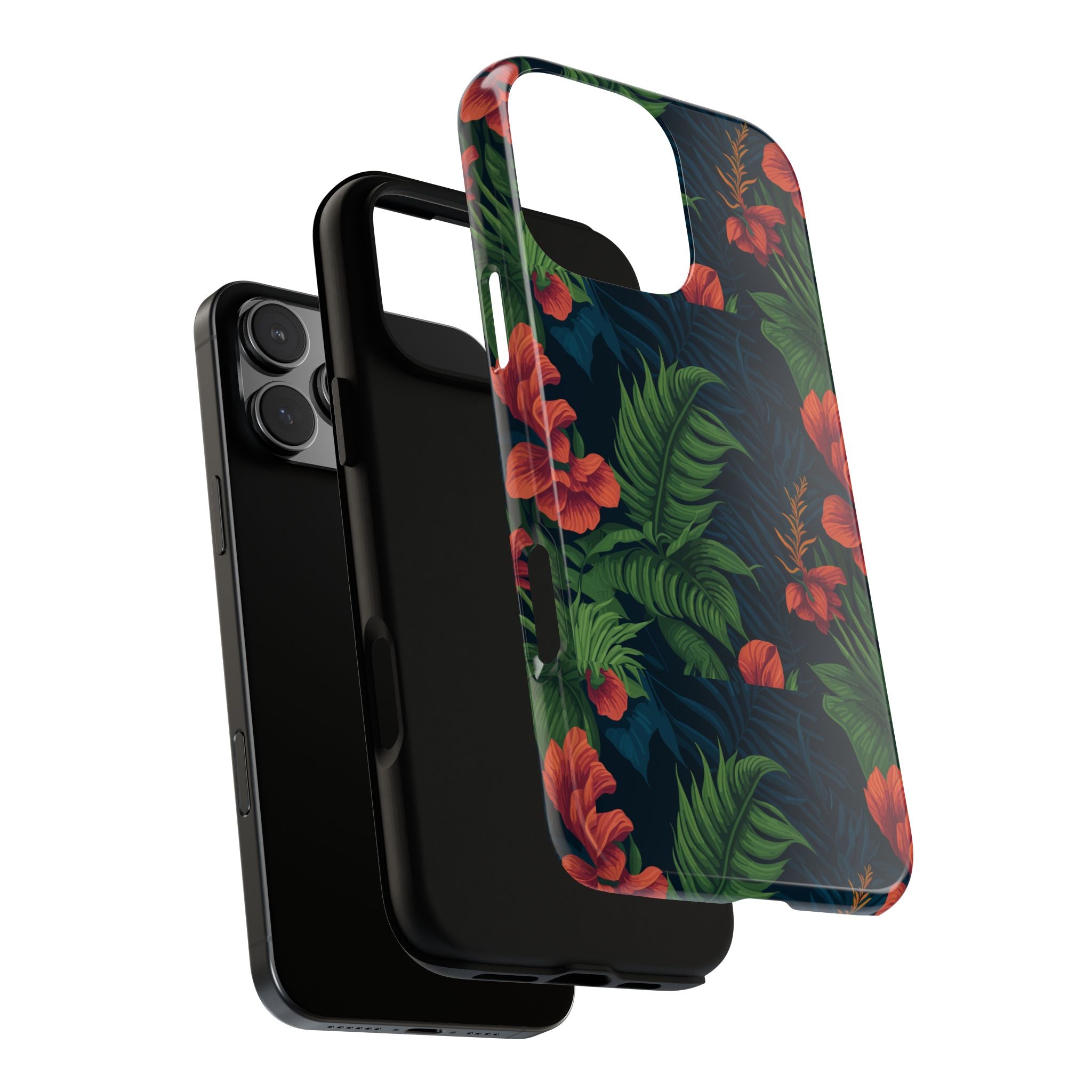 Tropical Phone Case with Floral Design, Eco-Friendly Protection for Summer Vibes, Ideal Gift for Nature Lovers, Vibrant Background
