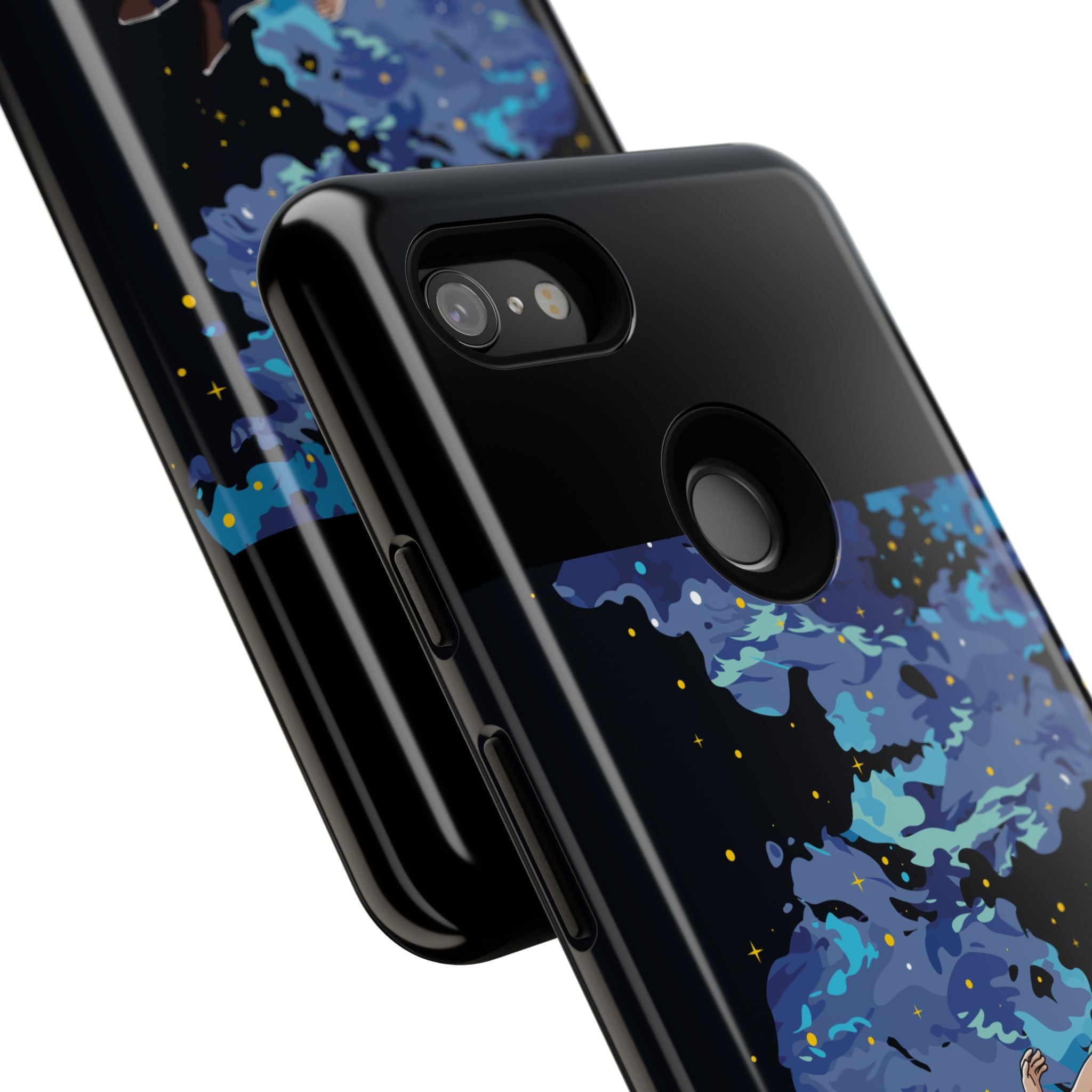 Tough Cases Phone Case - Artistic Galaxy Design, Cute Sleeve for Teens, Gift for Students, Unique Mobile Accessory, Trendy Tech Protection