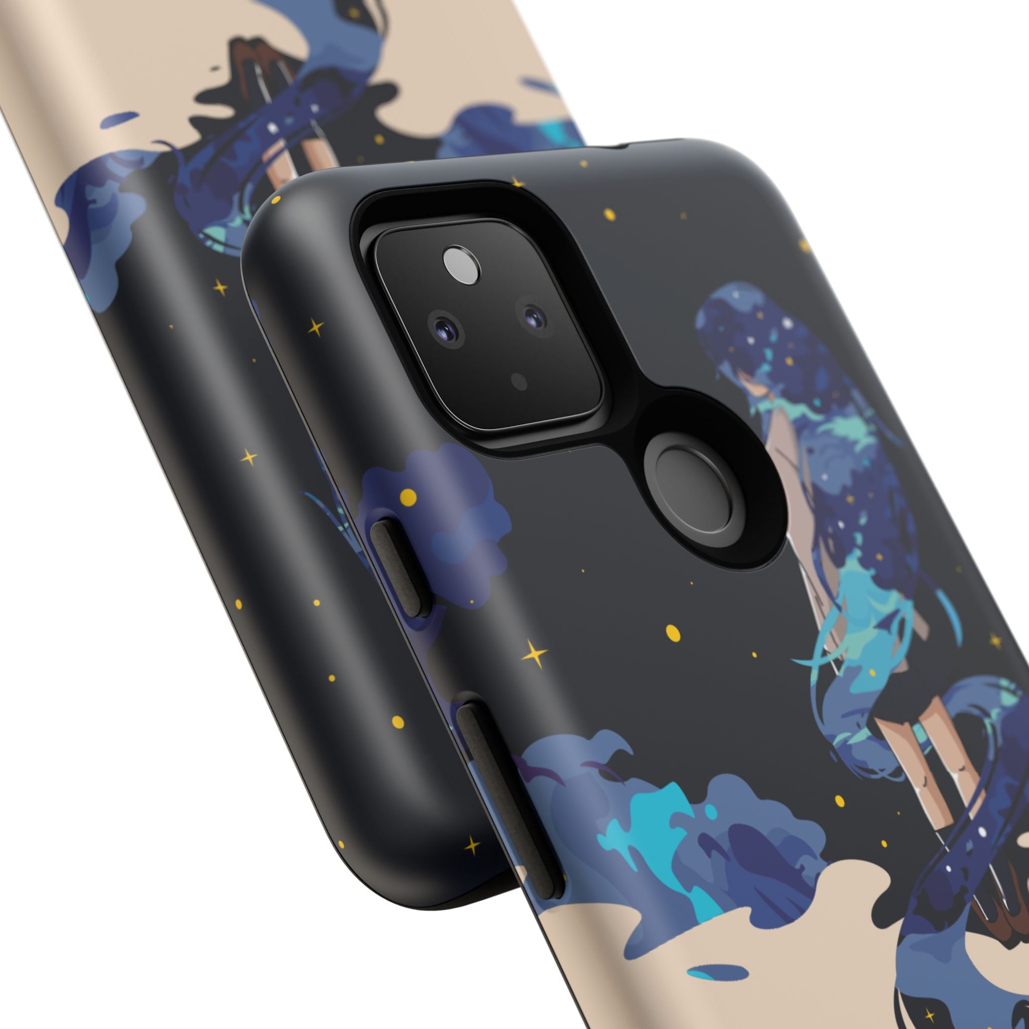 Galaxy-Inspired Phone Case, Celestial Design, Tough Phone Cover, Gift for Space Lovers, Artsy Accessories, Unique Merchandise