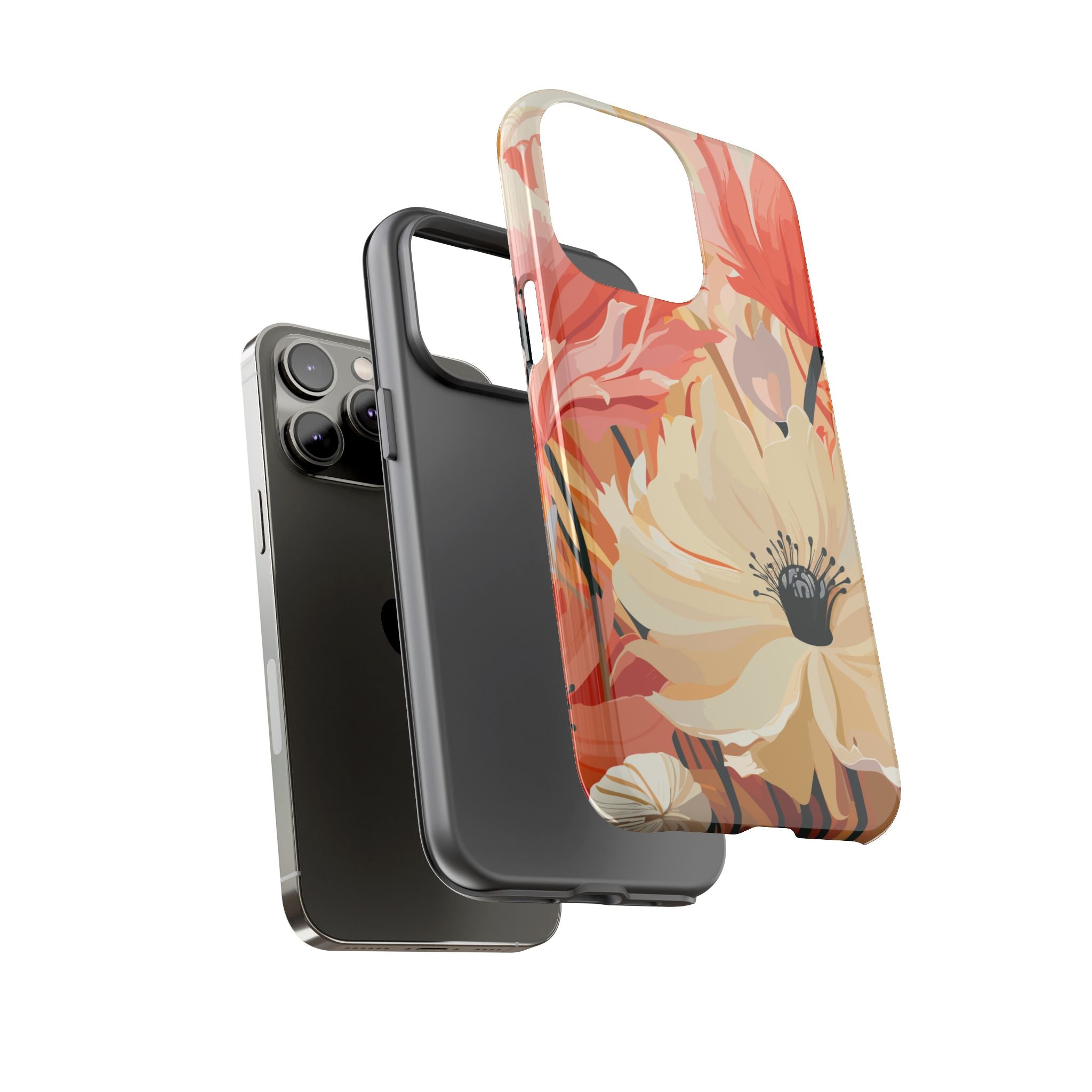 Floral Phone Case, Tough Protective Cover for Floral Lovers, Perfect Gift for Friends, Spring Celebration, Art Lovers Gift