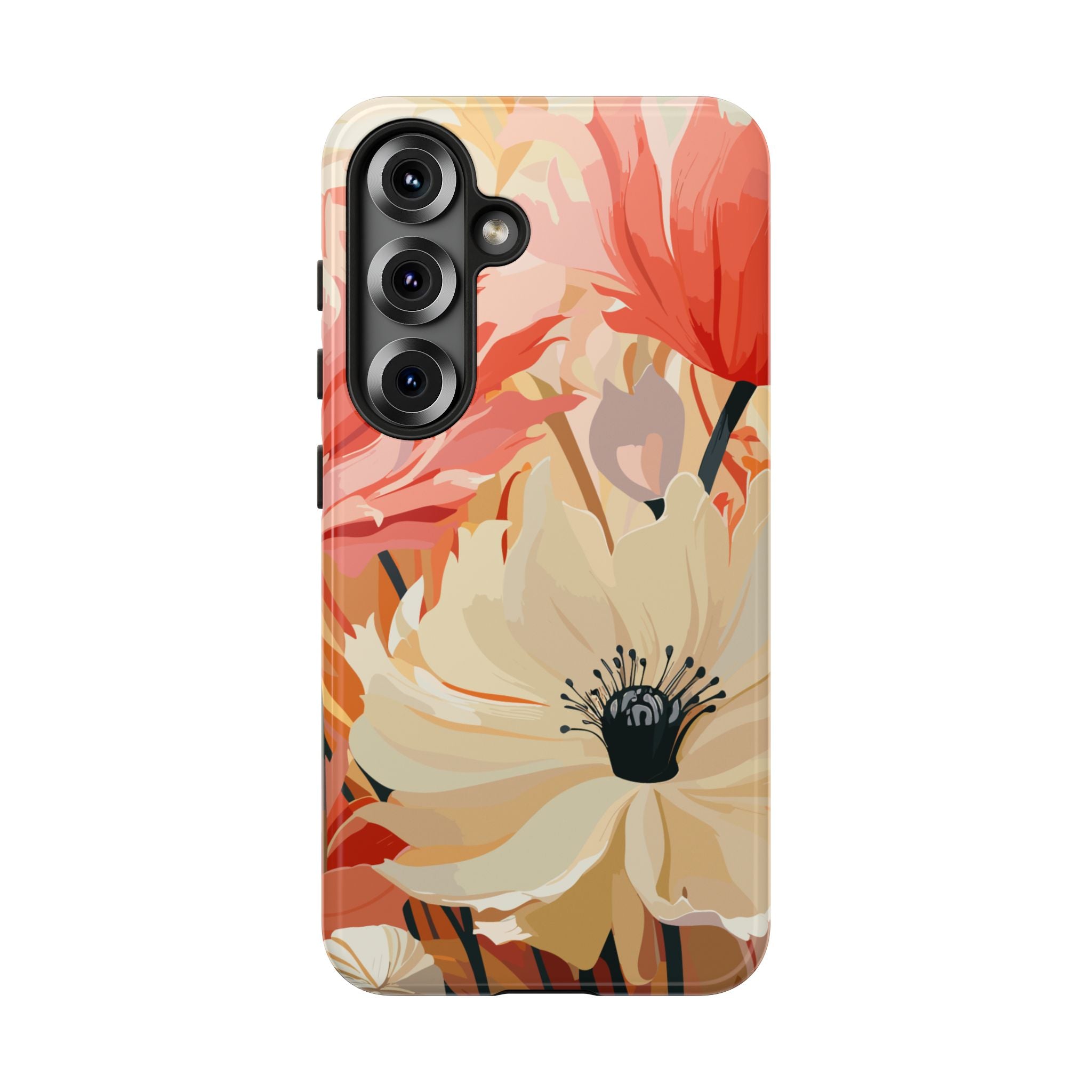 Floral Phone Case, Tough Protective Cover for Floral Lovers, Perfect Gift for Friends, Spring Celebration, Art Lovers Gift